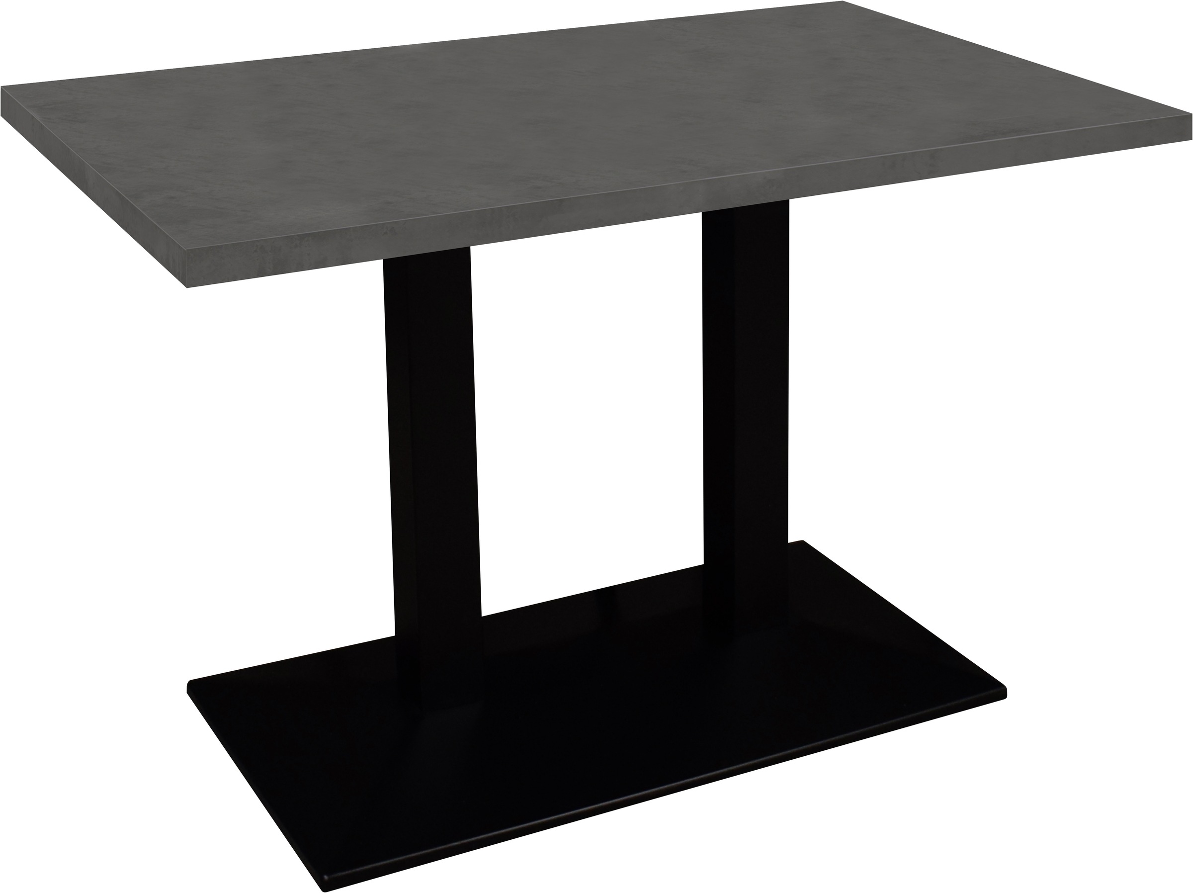 Image of Mäusbacher Bistrotisch "Big Bistro Metall" Doppelsäulengestell, eckige Platte BHT 120x75x70 cm