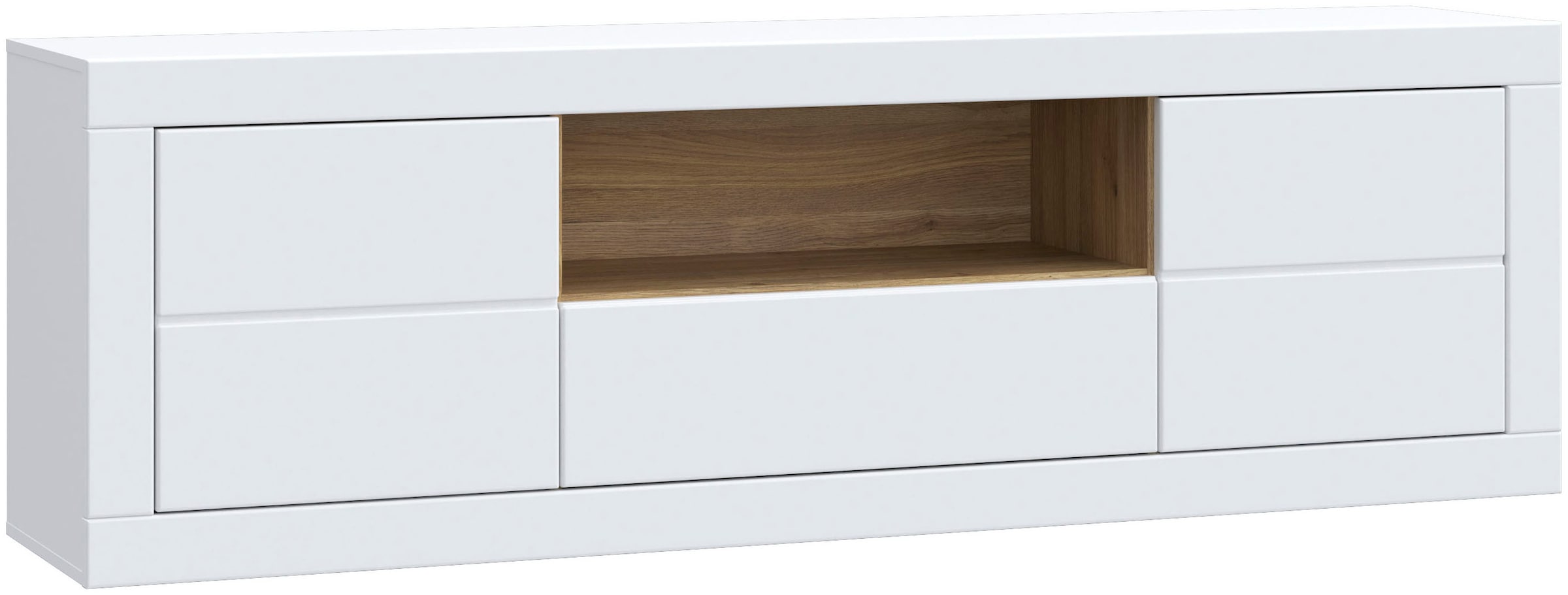 Image of FORTE Lowboard "LefkadasTV-Board, TV-Schrank" TV-Board, viel Platz, Push to open, Grifflos, BxH= 195,4 x 61,6cm