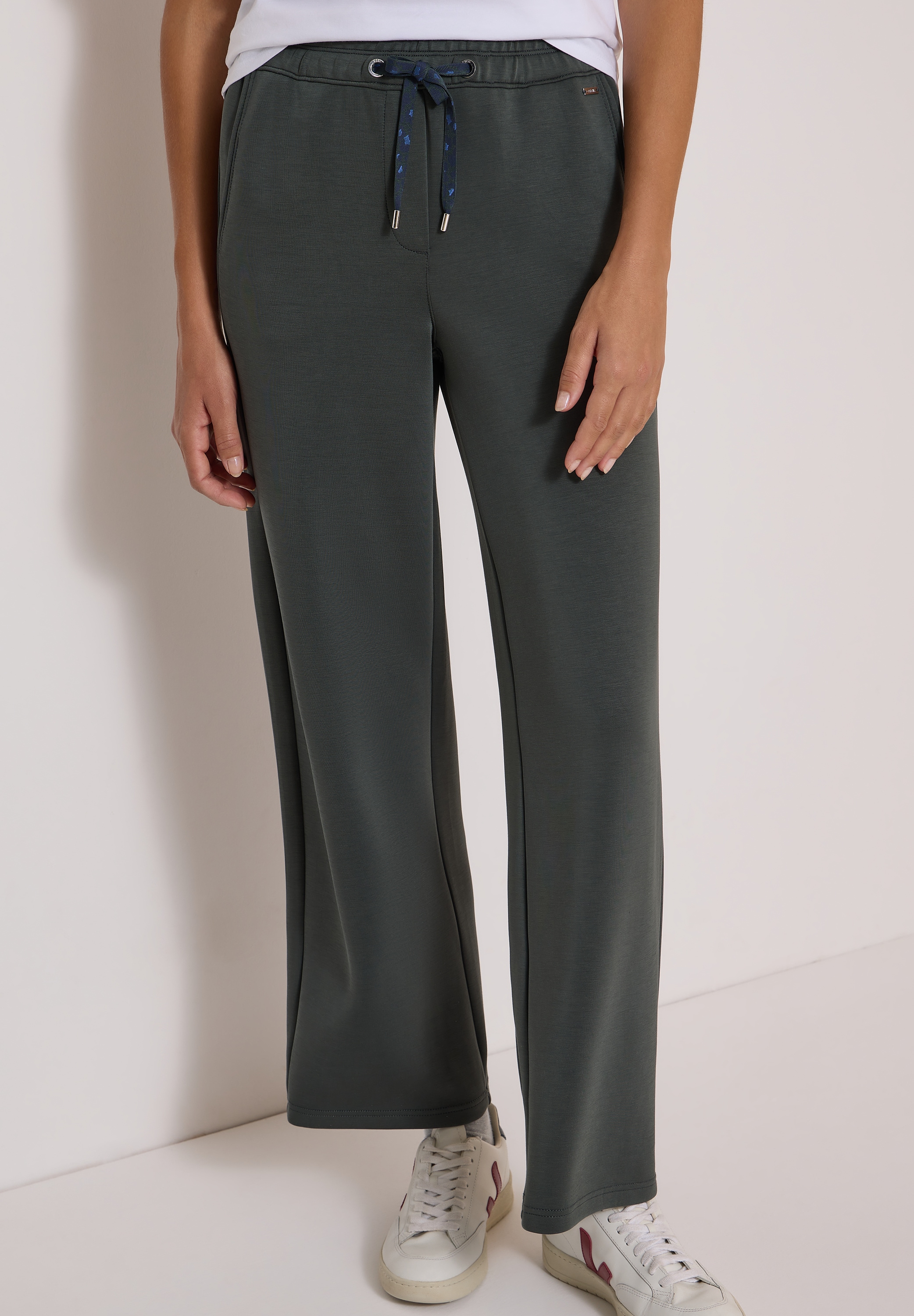 Image of Cecil Stoffhose "Style Neele" Elastikbund, Viskosemix, seidiger Glanz