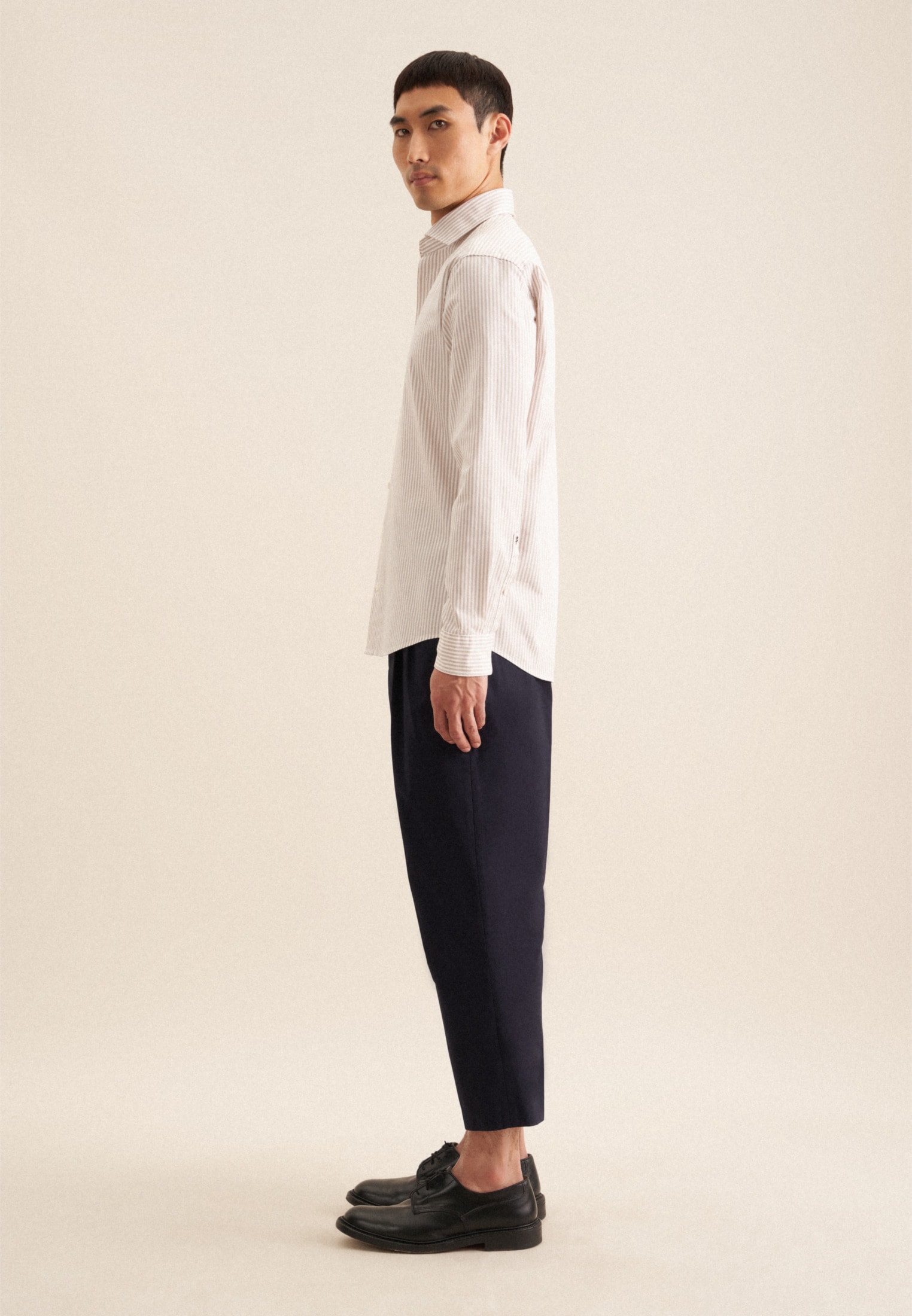 seidensticker Businesshemd »Schwarze Rose« Regular 1/1 Kentkragen Streifen