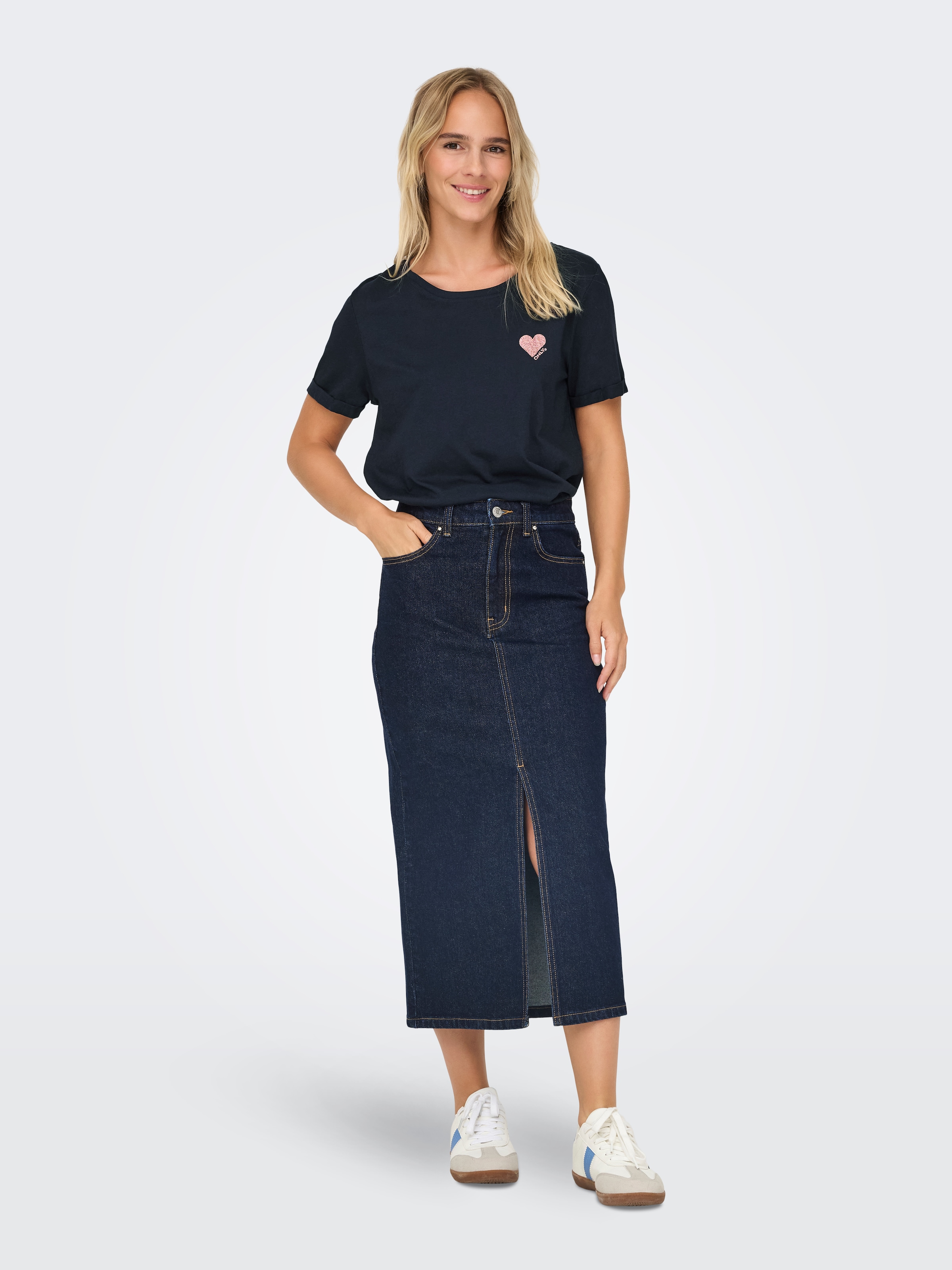 ONLY Kurzarmshirt »ONLKITA LIFE S/S TOP NOOS« regular fit, casual, Single Jersey, Baumwolle, Rundhals