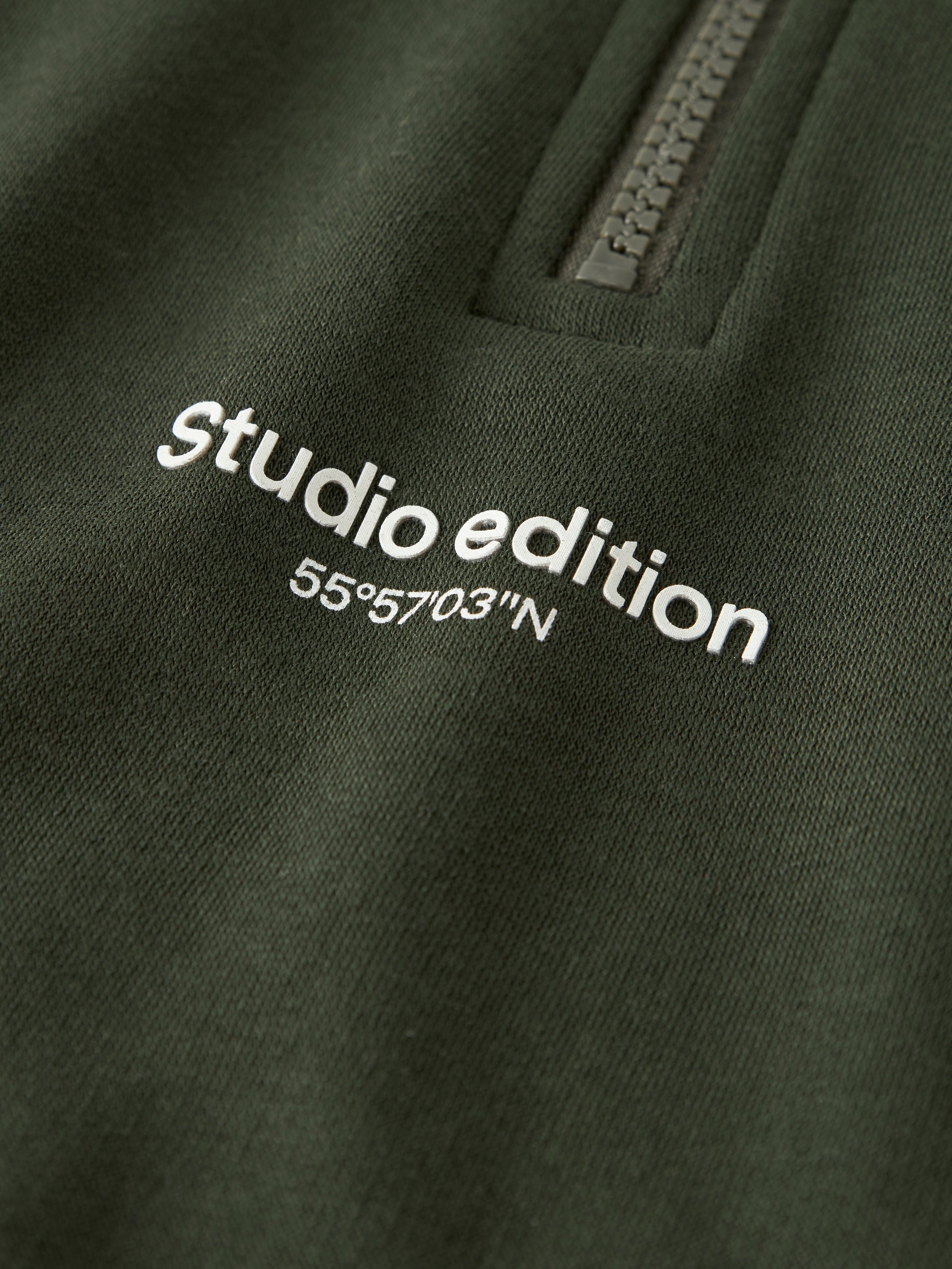 Name It Sweatshirt »NKMBRODY LS NREG SWEAT ZIP BRU NOOS«, mit Stehkragen und kurzem Reissverschluss
