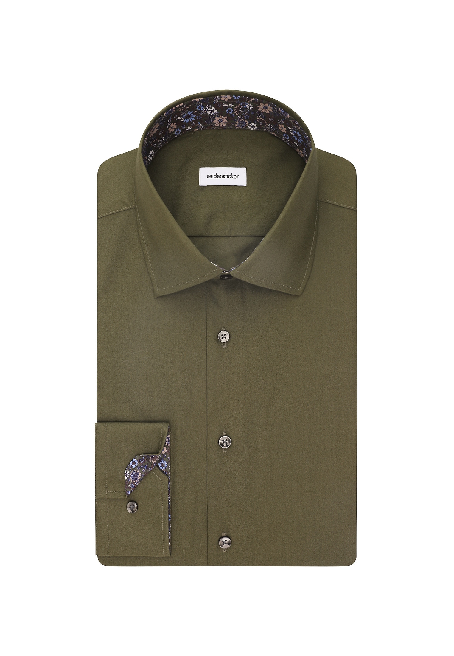 seidensticker Businesshemd »Slim« Slim Langarm Kentkragen Uni