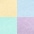 lila, mint, blue, gelb