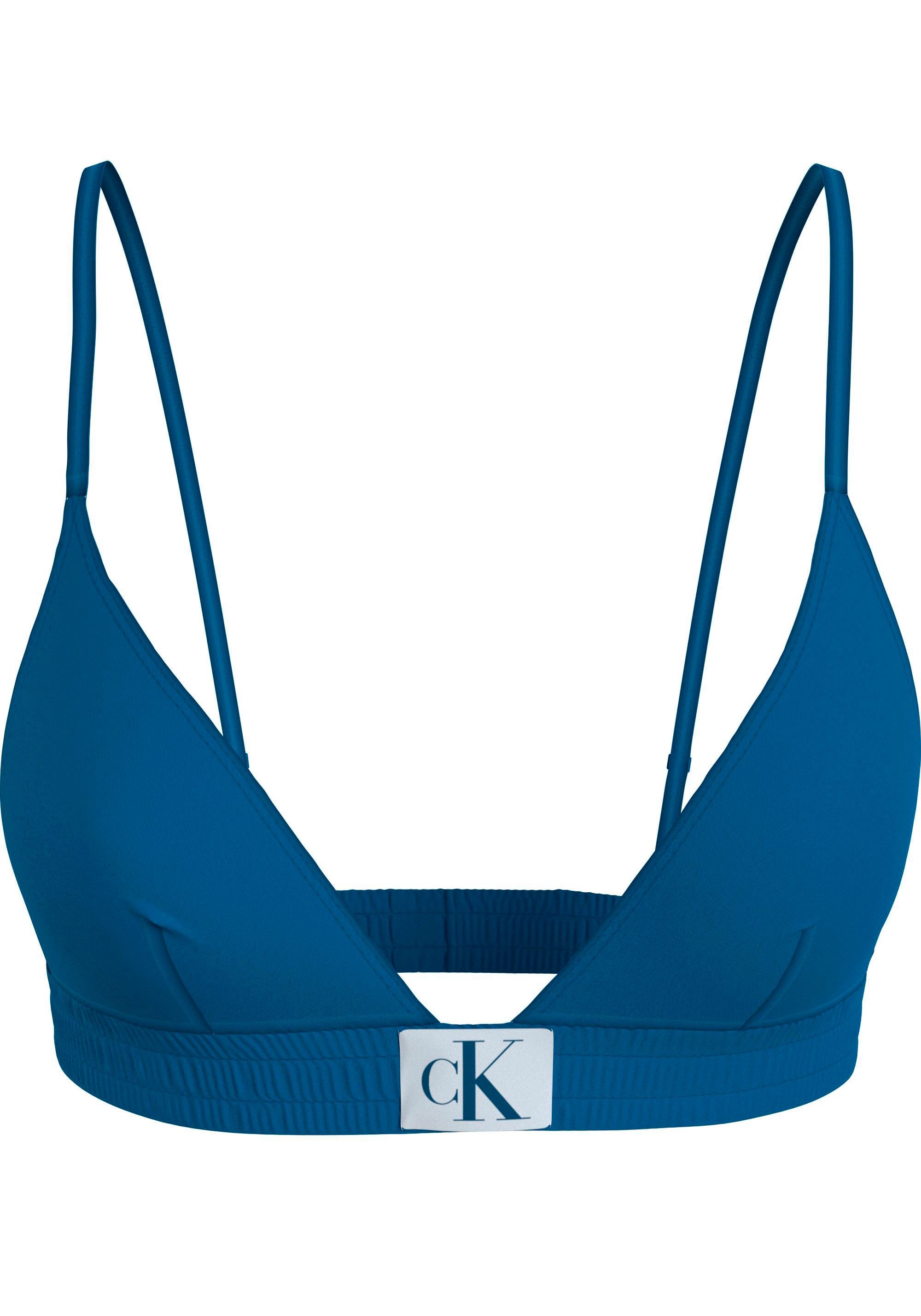 Calvin Klein Swimwear Triangel-Bikini-Top »FIXED TRIANGLE-RP«, mit Calvin Klein Markenlabel-Calvin Klein Swimwear 1