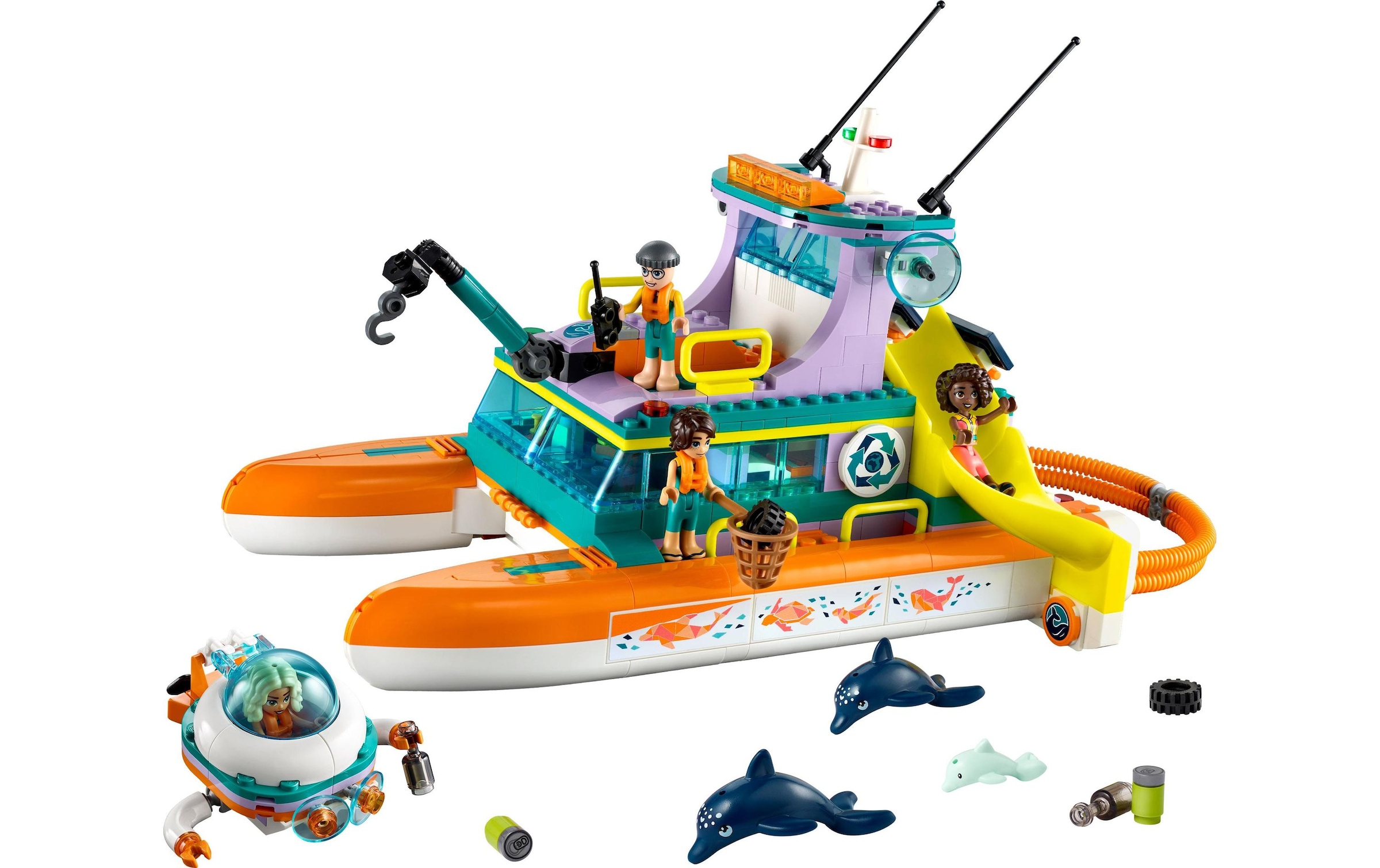 LEGO® Spielbausteine »Friends Seerettungsboot 41734«, (717 St.)