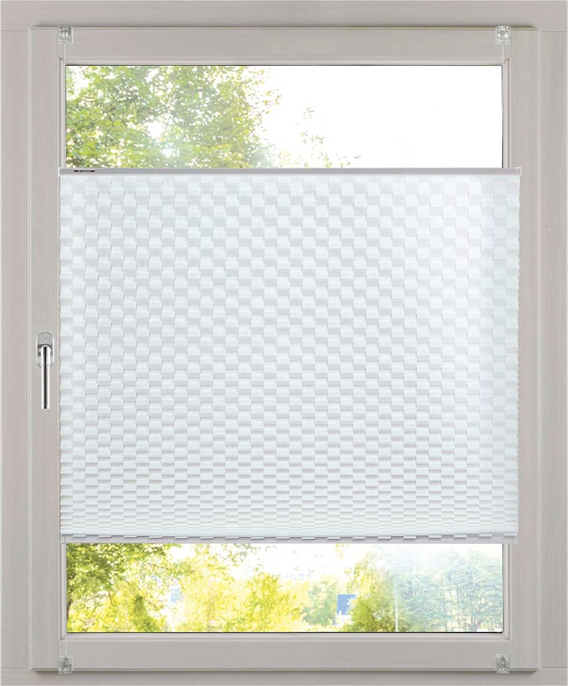 K-HOME Plissé »Diamantplissee von K-home, 3D-Effekt, patentiertes Design« protection contre la lumière Aucun perçage requis sous tension