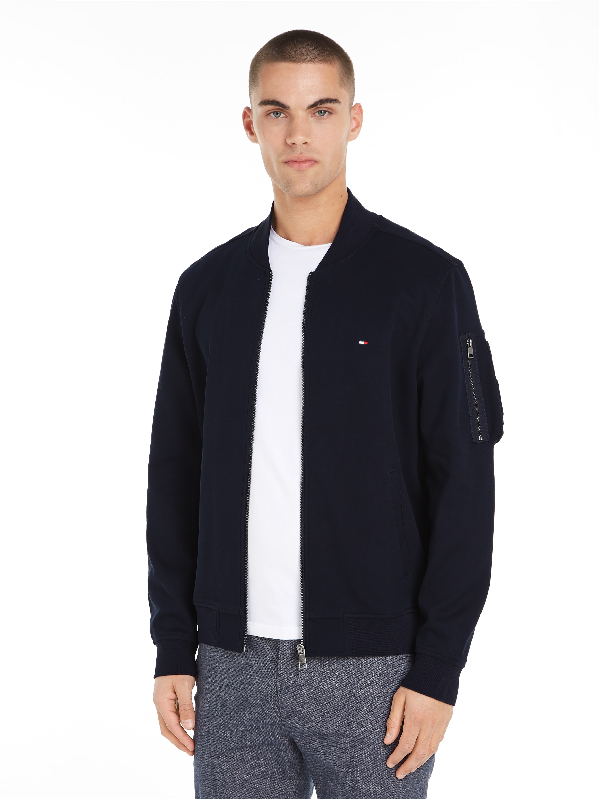 Tommy Hilfiger Sweatjacke »ESSENTIAL INTECHNO BASEBALL JKT«