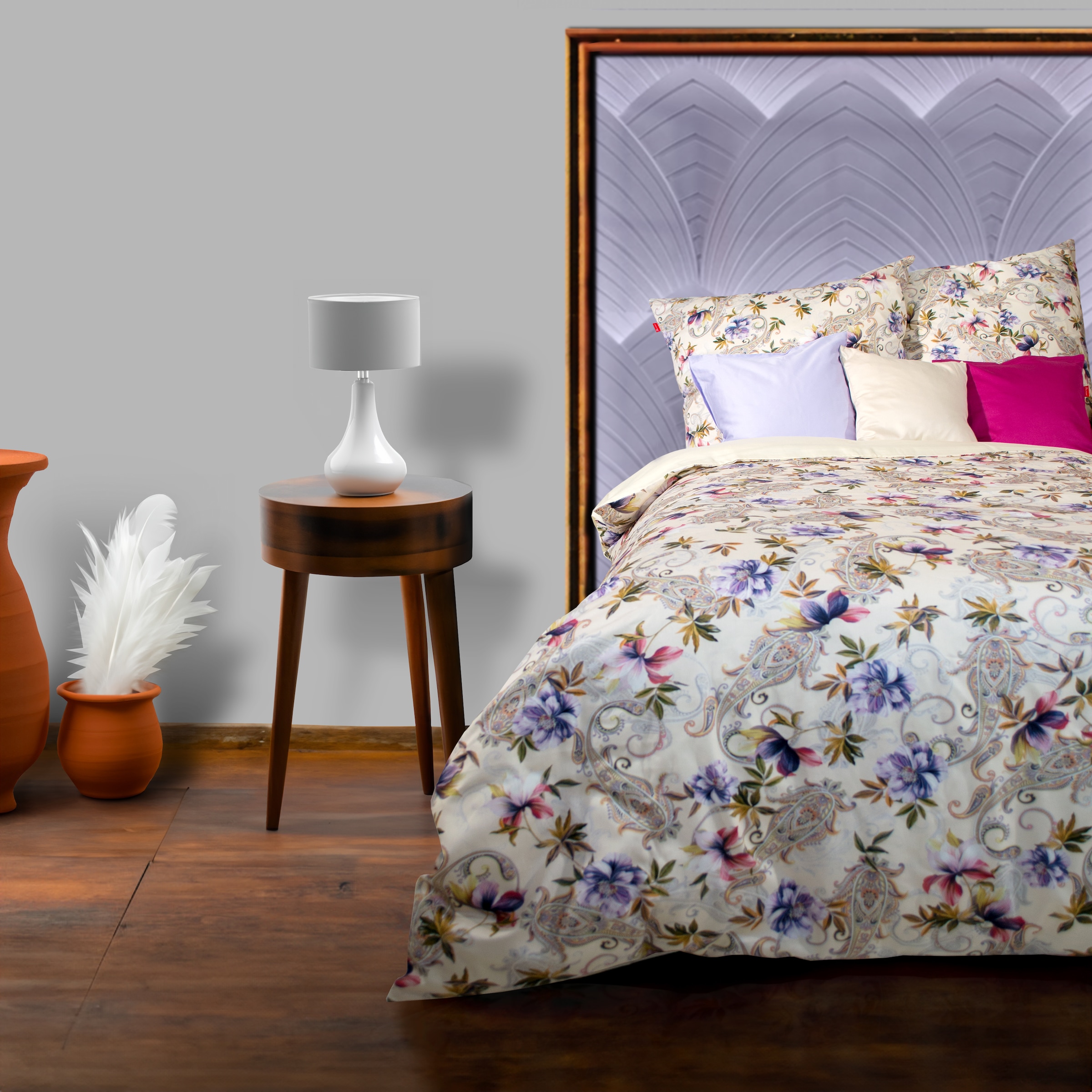 fleuresse Wendebettwäsche »Bed Art S« 2 Stk. Mako Satin 100% Baumwolle mit Reissverschluss