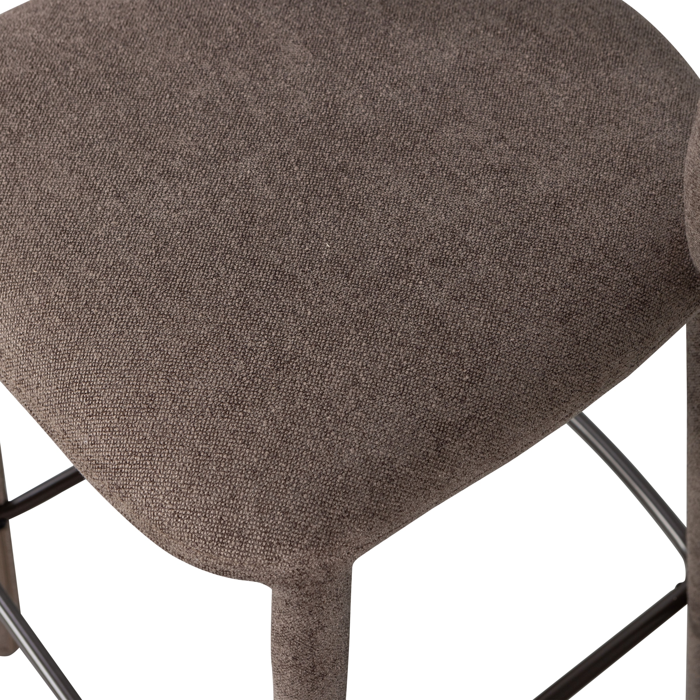 WOOOD Barhocker »Noble mit vollgepolstertem Gestell und Fussstütze B 48 x T 52 x H 95 cm« Gewebter Bezug, Hohe Verschleissfestigkeit, Tragkraft 150 kg
