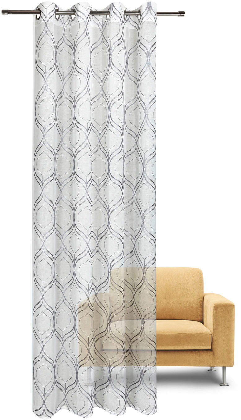 Image of Gerster Gardine »Magna«, (1 St.), Ösenschal bestickt bei Ackermann Versand Schweiz