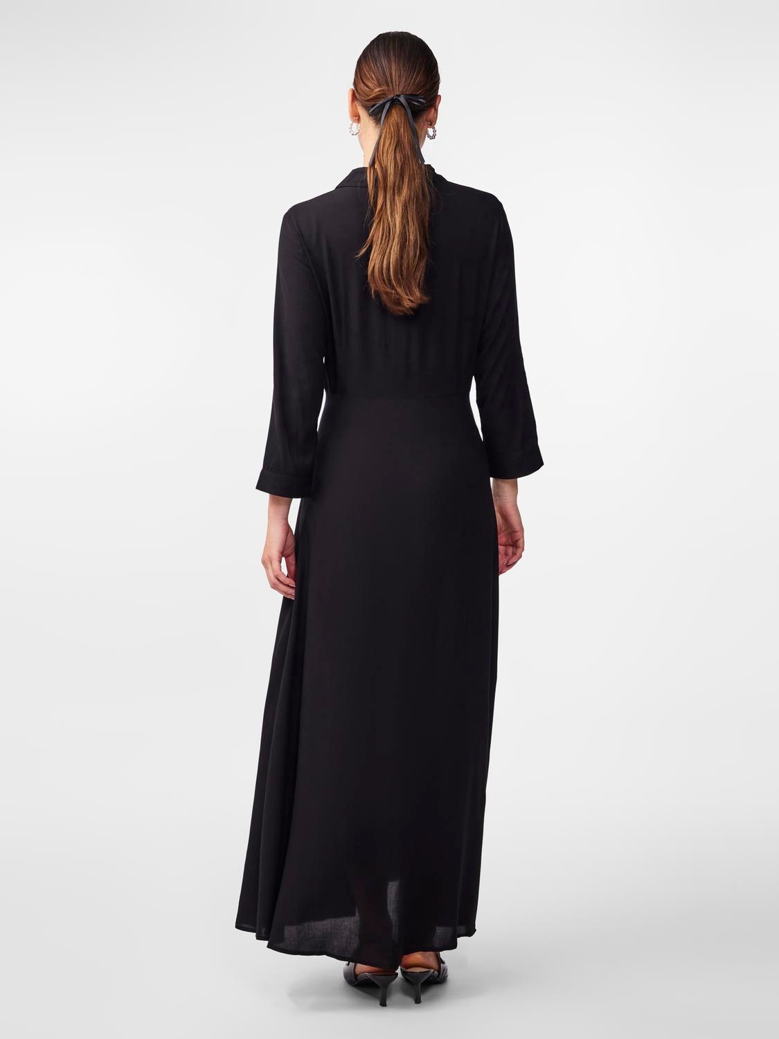 Y.A.S Hemdblusenkleid »YASSAVANNA LONG SHIRT DRESS«, mit 3/4 Ärmel