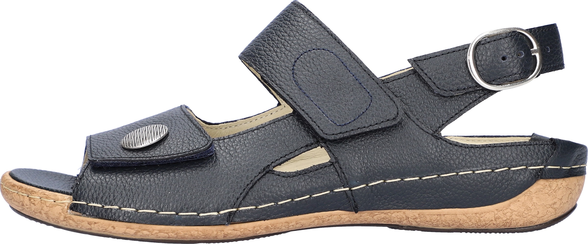 Waldläufer Sandale »HELIETT«  , Sommerschuh, Sandalette, Keilabsatz, mit Klettverschlüssen, H-Weite