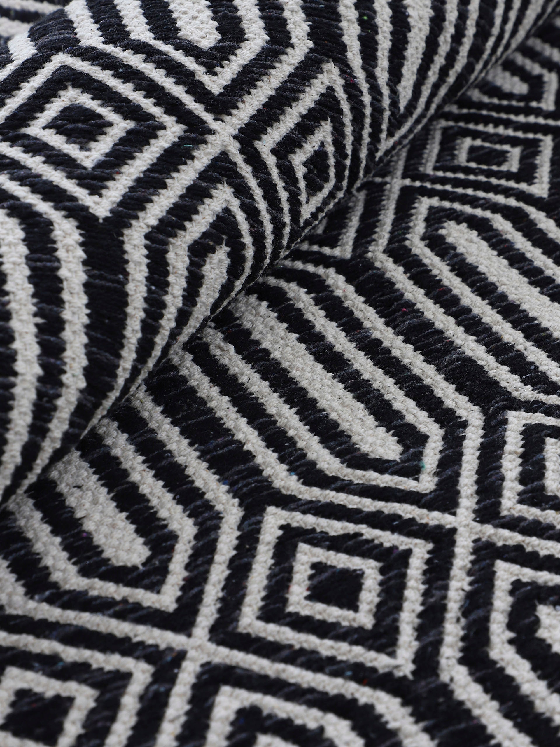 carpetfine Teppich »Kelim Oregan«, rechteckig, 5 mm Höhe, Wendeteppich aus reiner Baumwolle, Wohnzimmer