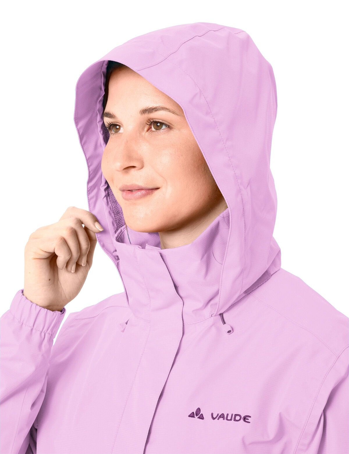 VAUDE Veste de pluie »Women's Escape Light Jacket« mit Kapuze für Wandern und Trekking, atmungsaktives Material, wasserdicht