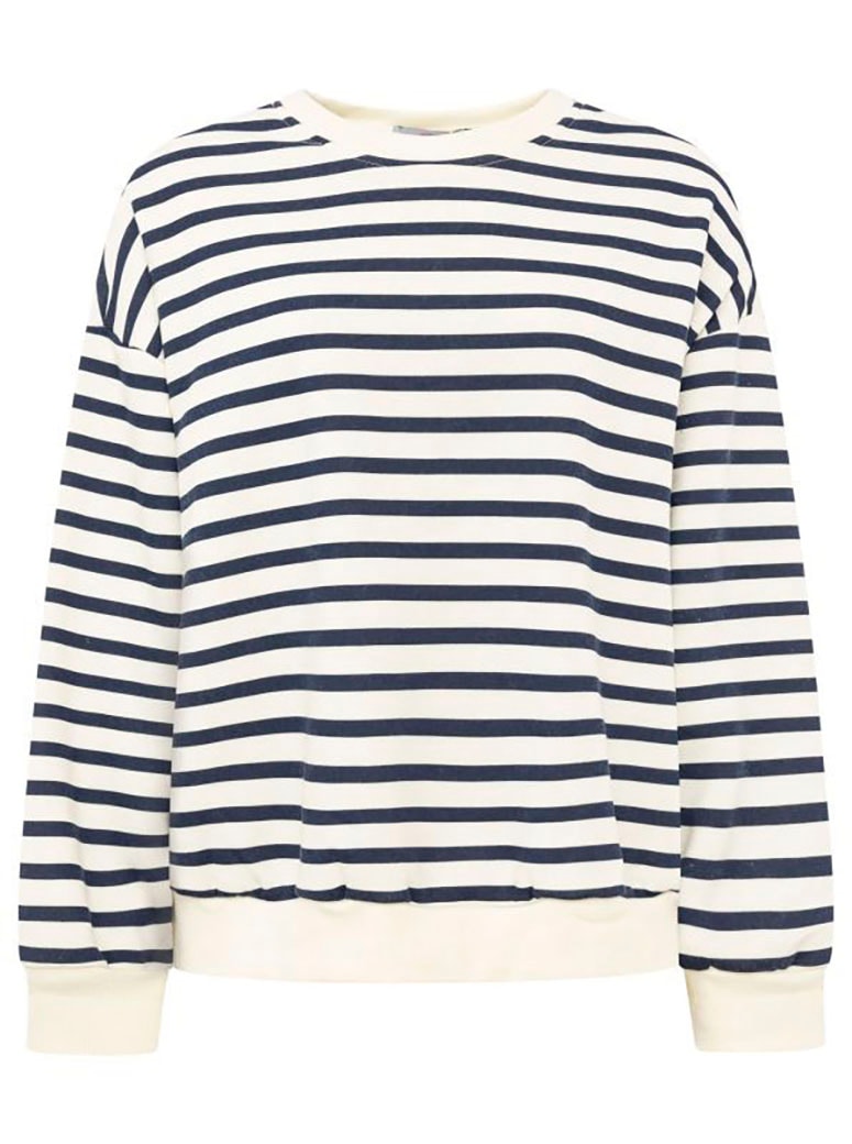 Zwillingsherz Sweatshirt »"Stripes"«, Rundhalsausschnitt, mit Streifen
