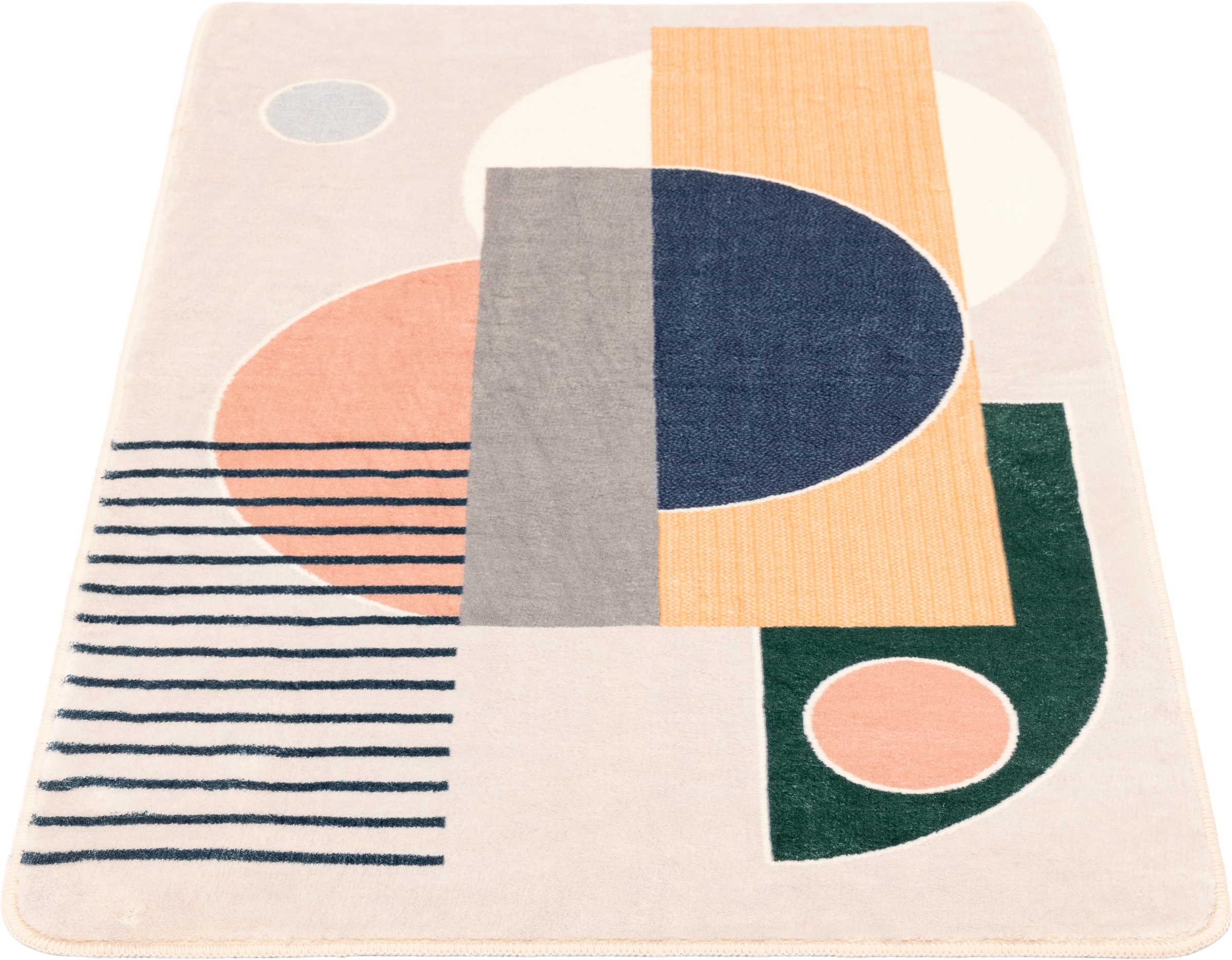 Gino Falcone Tapis de bain »Aquata GF-169, Badvorleger, Badezimmer Teppich« Höhe 7 mm revêtement antidérapant Badteppich, bedruckt, modernes Design, rechteckig