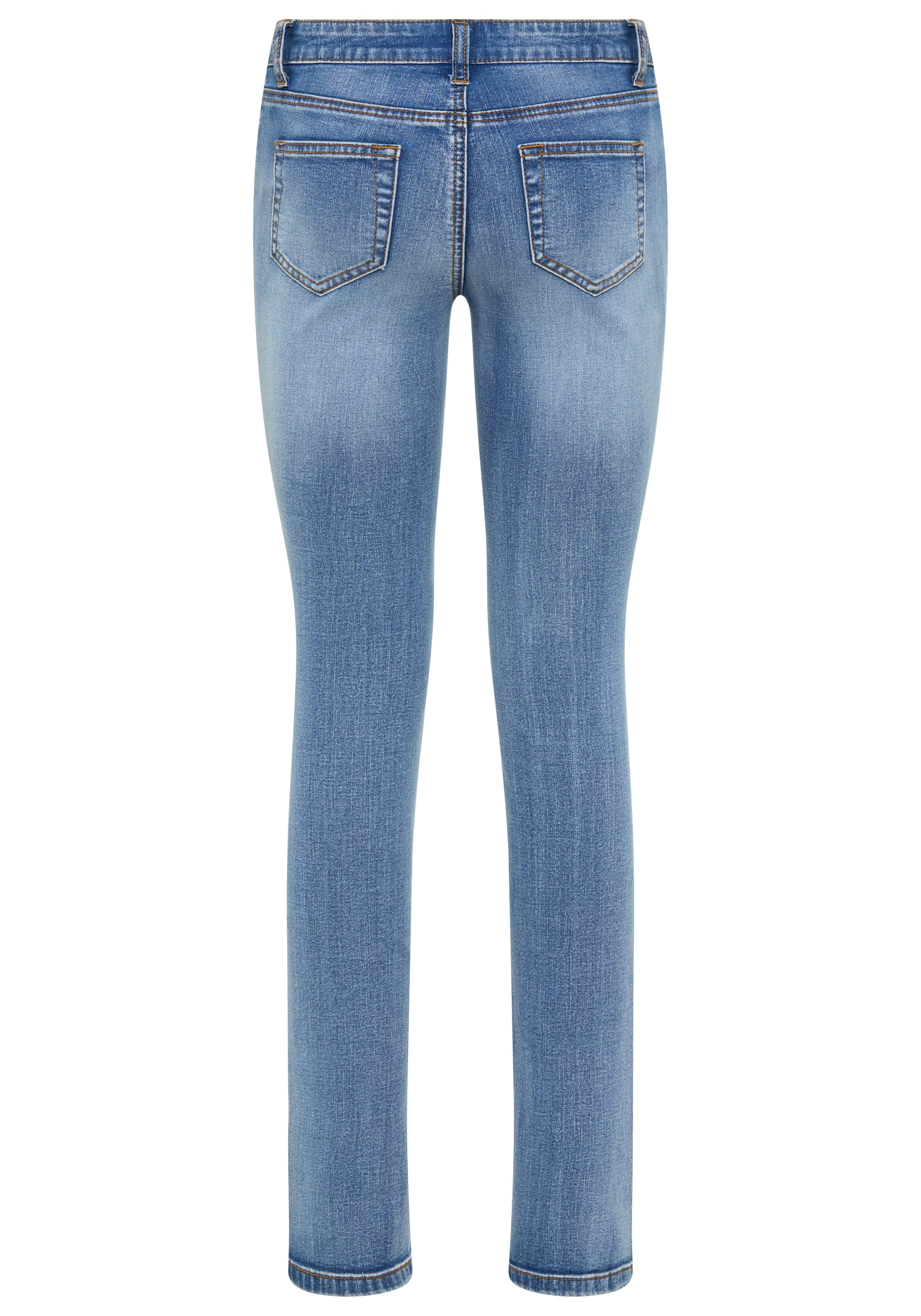 Arizona Comfort-fit-Jeans »mit Keileinsätzen« niedrige Leibhöhe