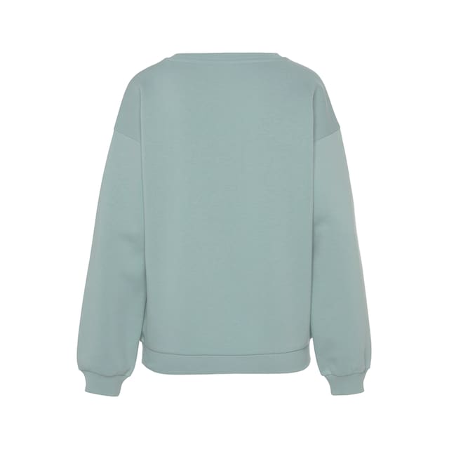 ♕ LASCANA Sweatshirt »-Pullover«, mit weiten Ärmeln, Loungewear, Loungeanzug  versandkostenfrei bestellen