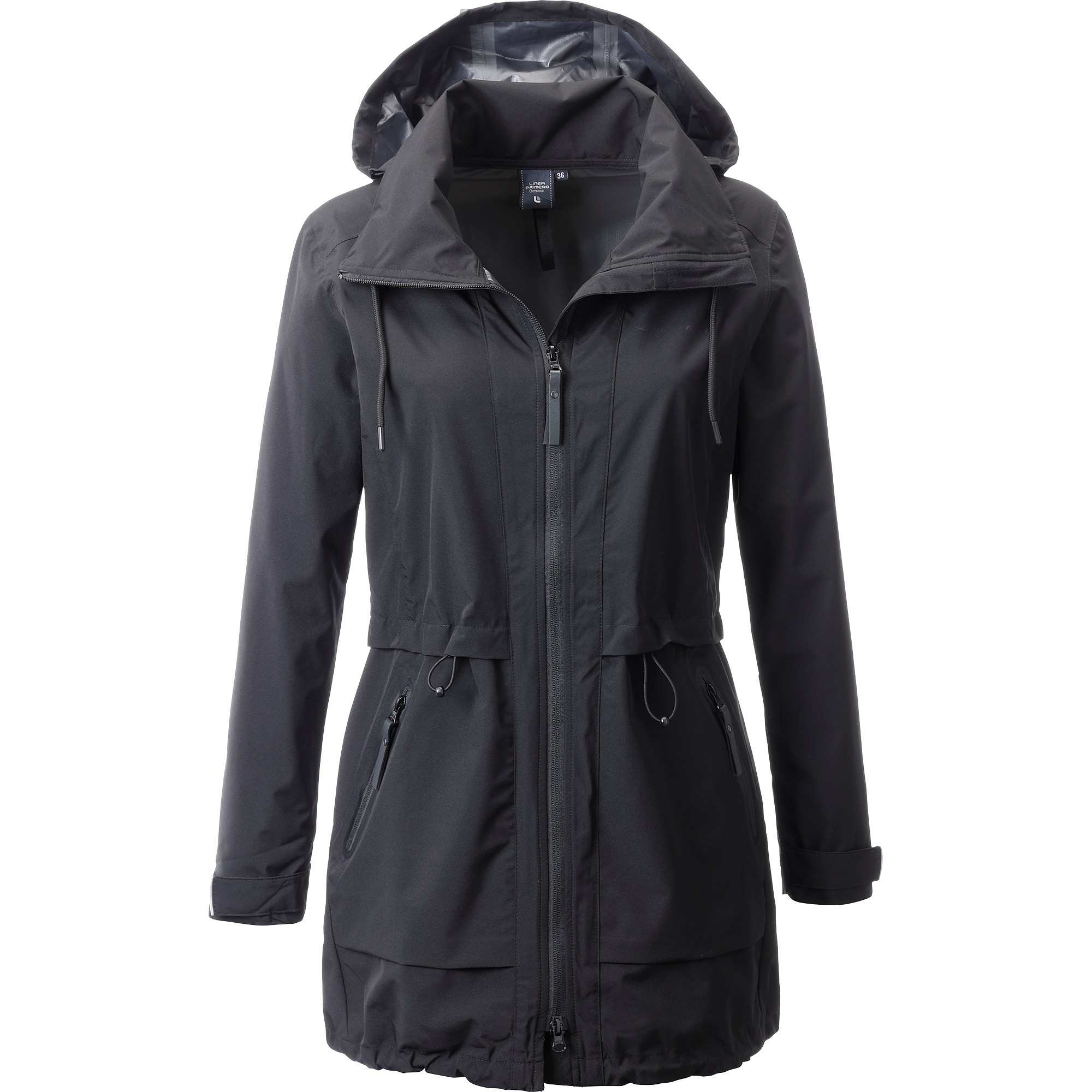 Image of DEPROC Active Regenmantel »GLACE II LONG WOMEN«, mit softer Haptik und einrollbarer Kapuze bei Ackermann Versand Schweiz