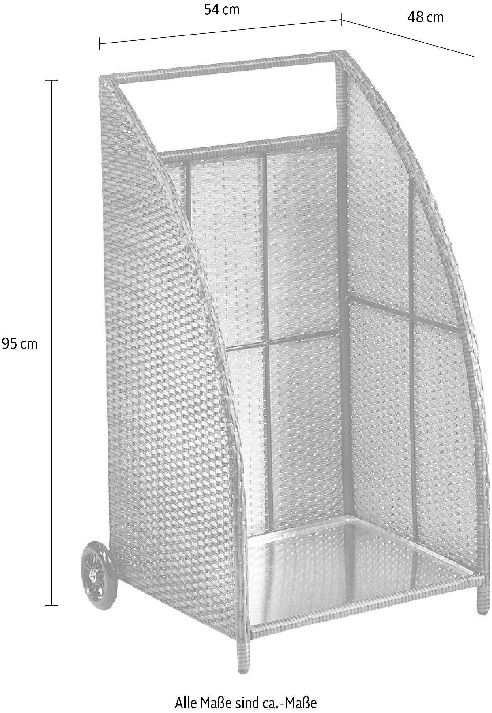 cm jetzt kaufen locker 54/48/95 Kaminholzkorb,