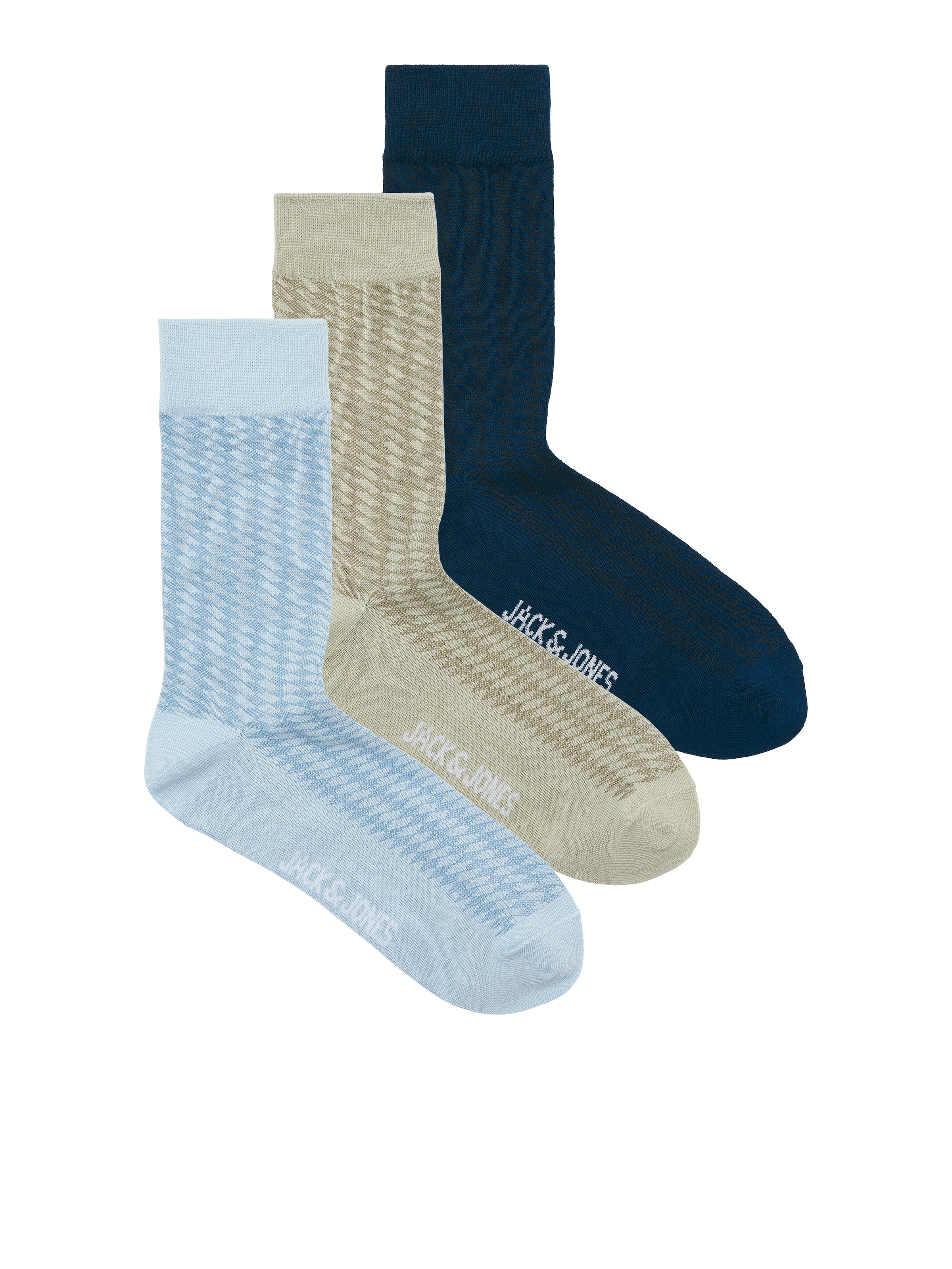 Image of Jack & Jones Freizeitsocken "JACDIAMOND STRUCTURE SOCKS 3 PACK SN" Packung, 3 Paar tlg.