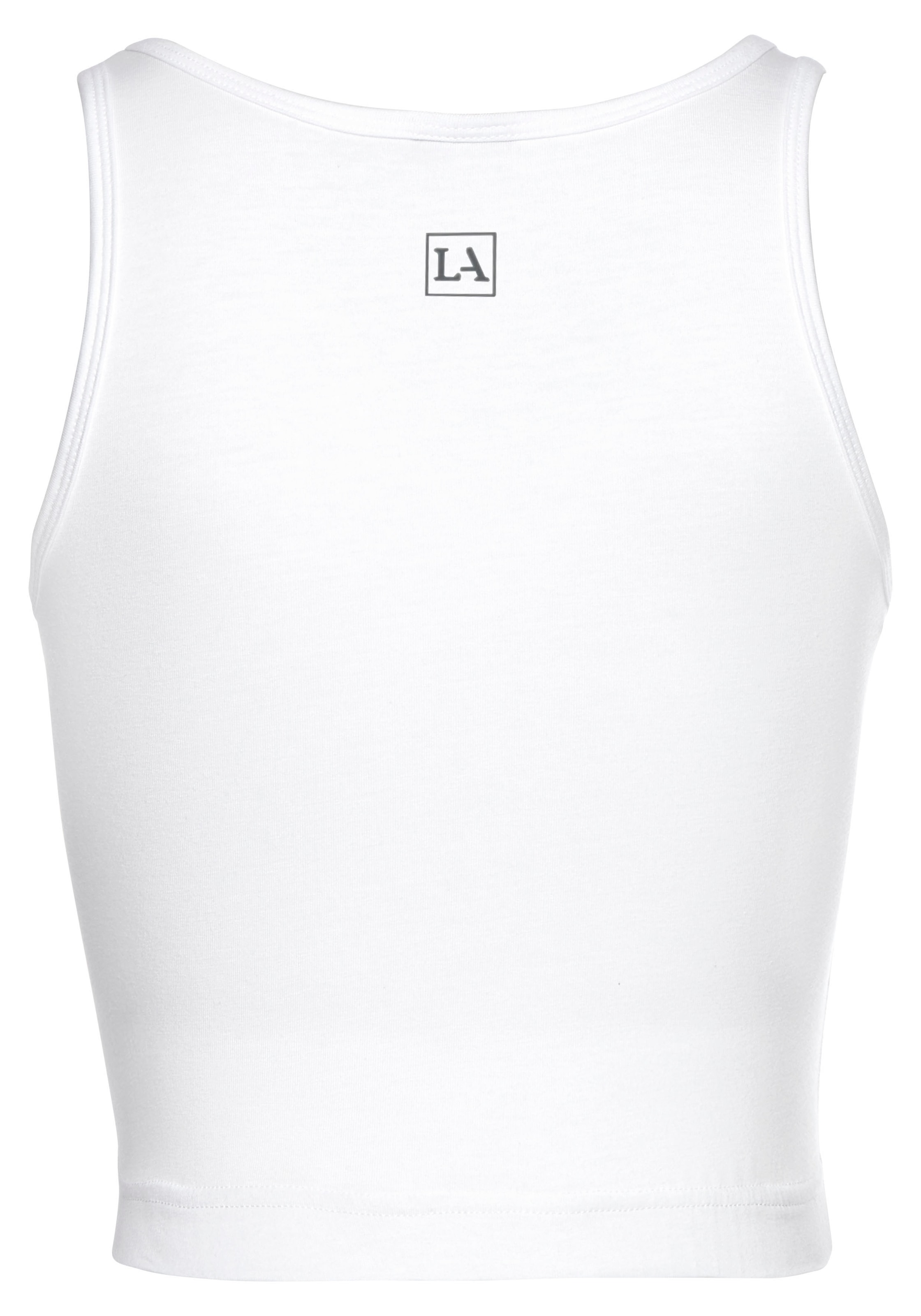 LASCANA ACTIVE Sporttop, Crop-Top mit breiten Trägern