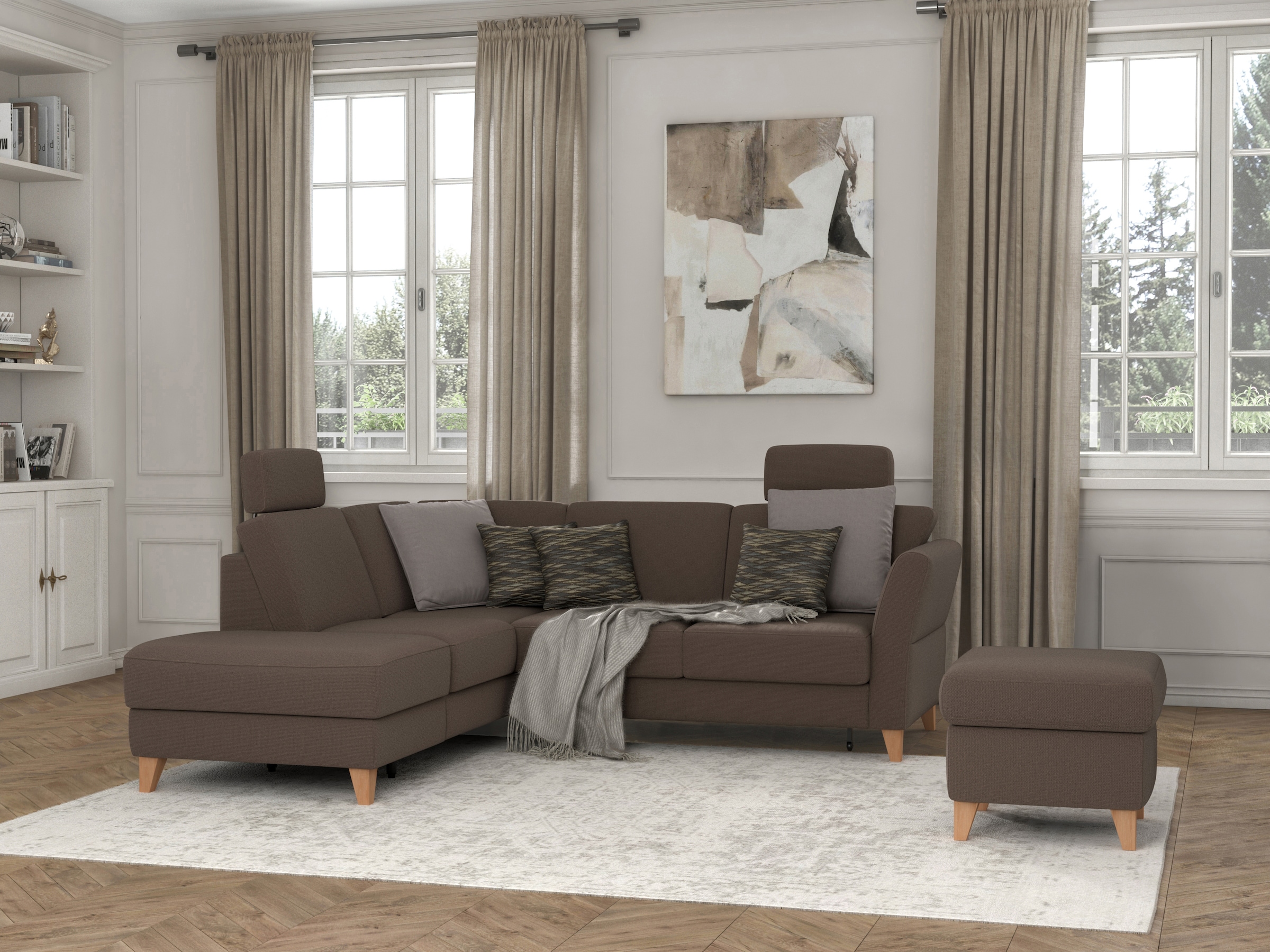 sit&more Stauraumhocker »Visby«, Stauraum, auch erhältlich mit Wasser zu reinigendem "Soft clean" Bezug