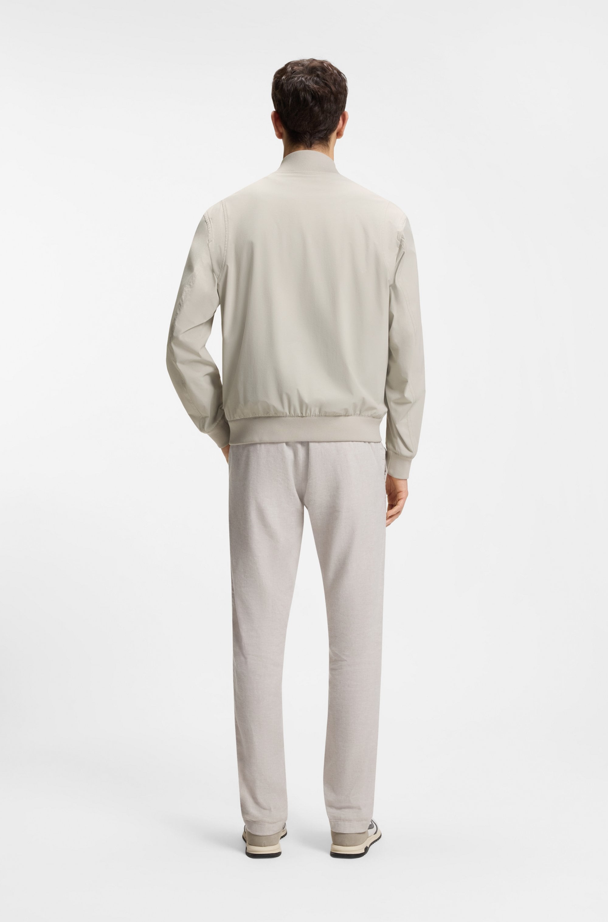 BOSS ORANGE Blouson »Osruf« Rippbündchen, Regular Fit, 2-wege-Reissverschluss