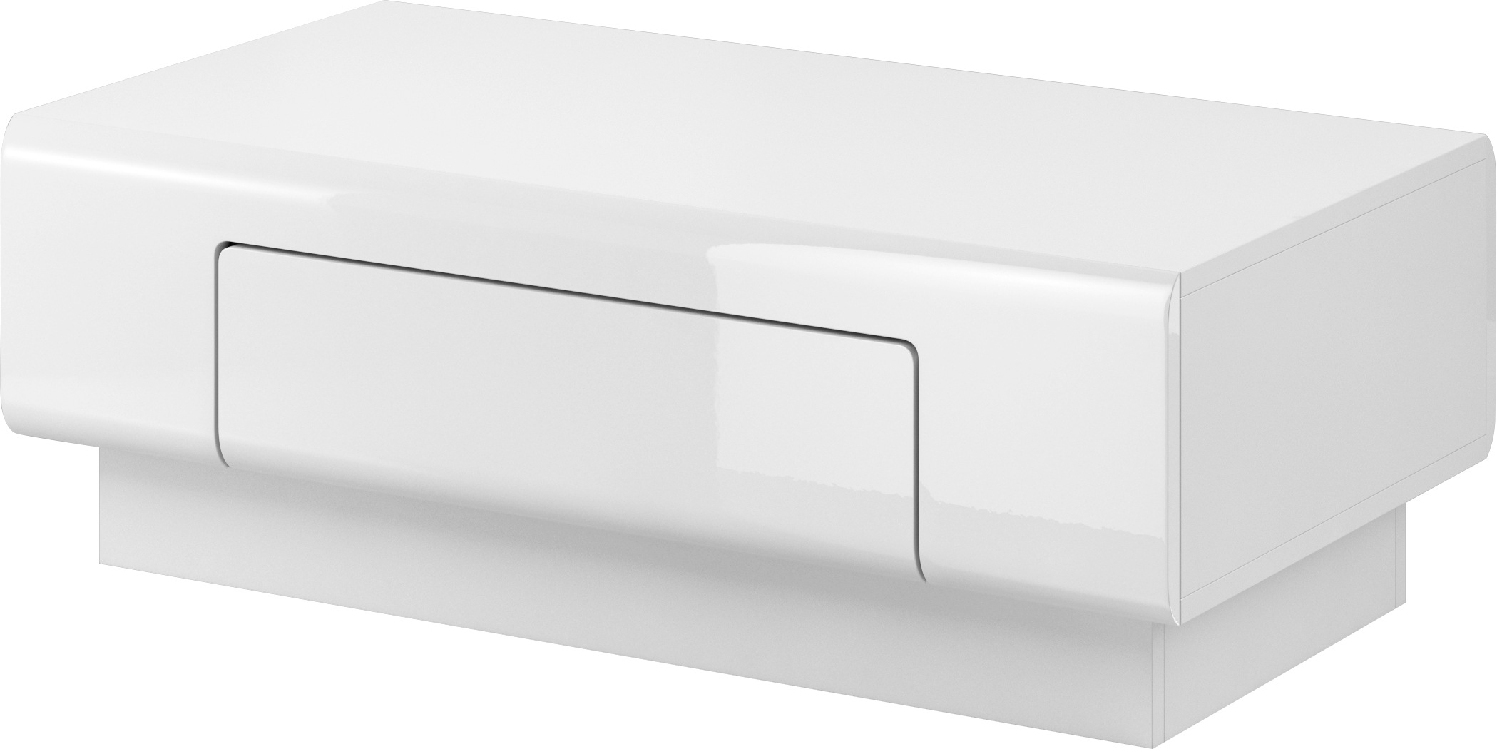 OTTO home Couchtisch "Toledo,Breite 110cm eleganter Sofatisch mit Hochglanzelemente" Kaffeetisch mit 1 Schublade, Wohnzimmertisch