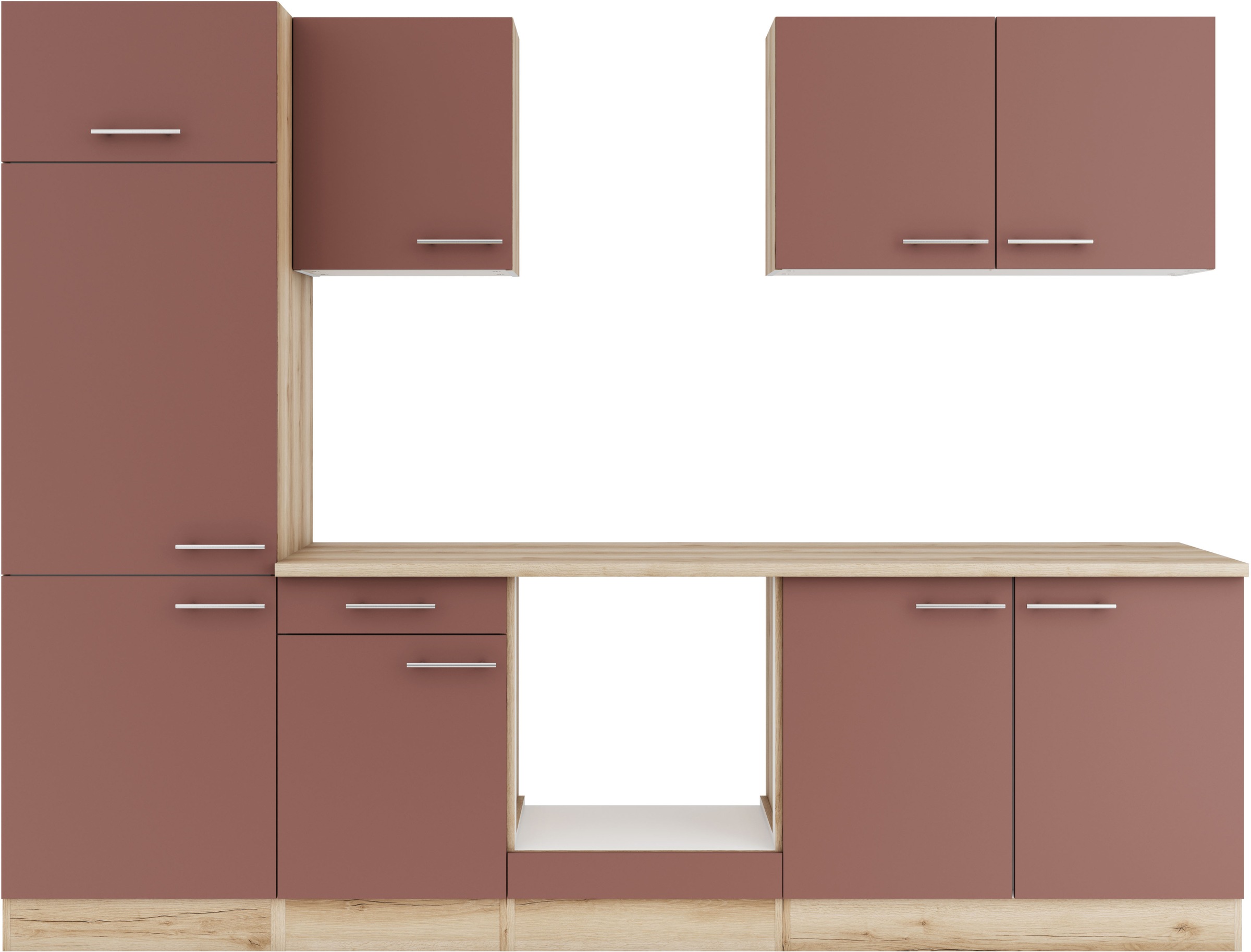 OPTIFIT Küche »Bella« Breite 210 cm, wahlweise mit E-Geräten