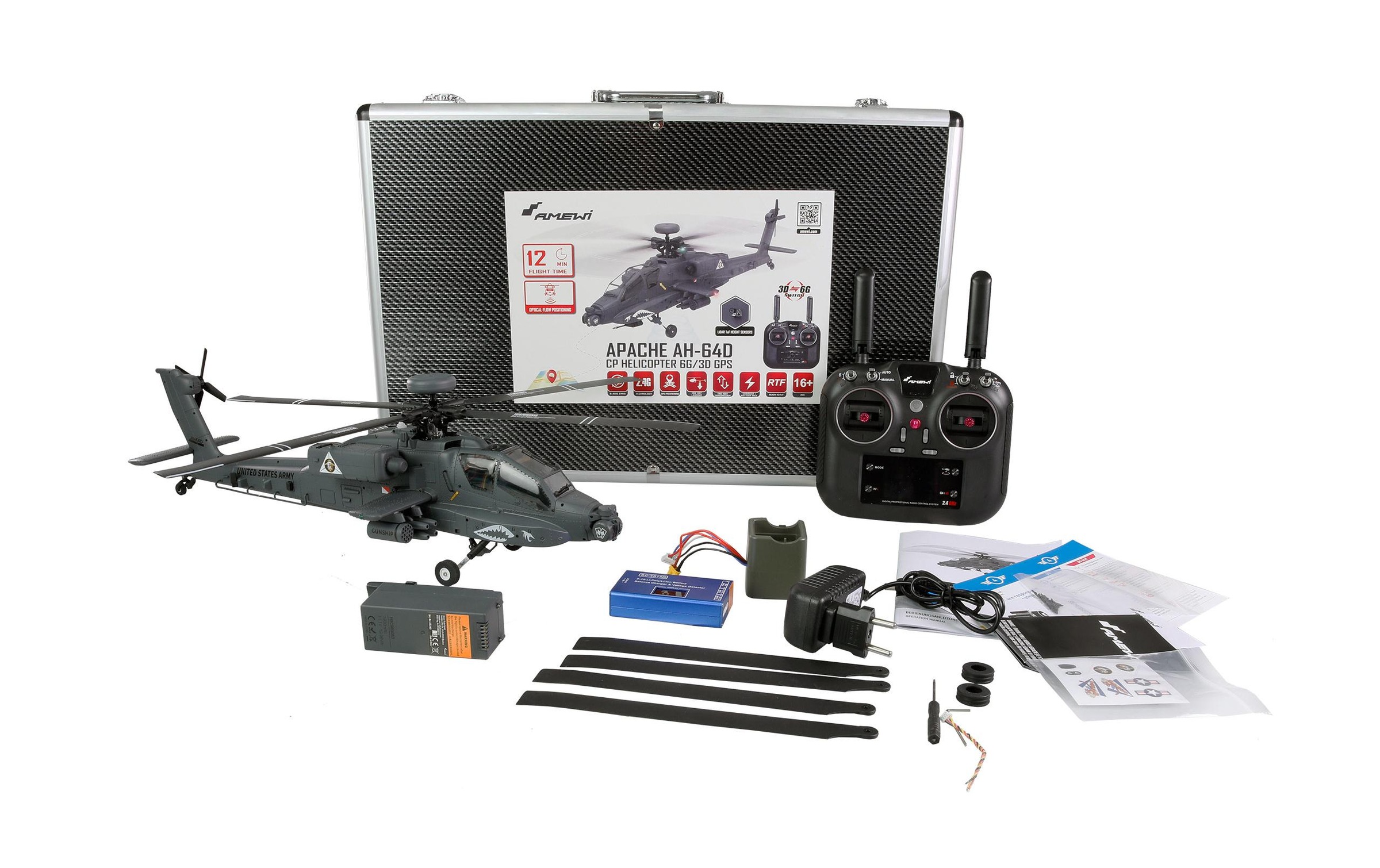 Amewi RC-Helikopter »AH-64D Apache RTF«