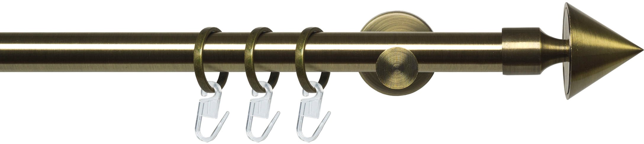 Image of Liedeco Gardinenstange "Stilgarnitur 20 mm Blues Kegel" Ø 20 mm 1 läufig-läufig Fixmass Gardinenstange Komplett