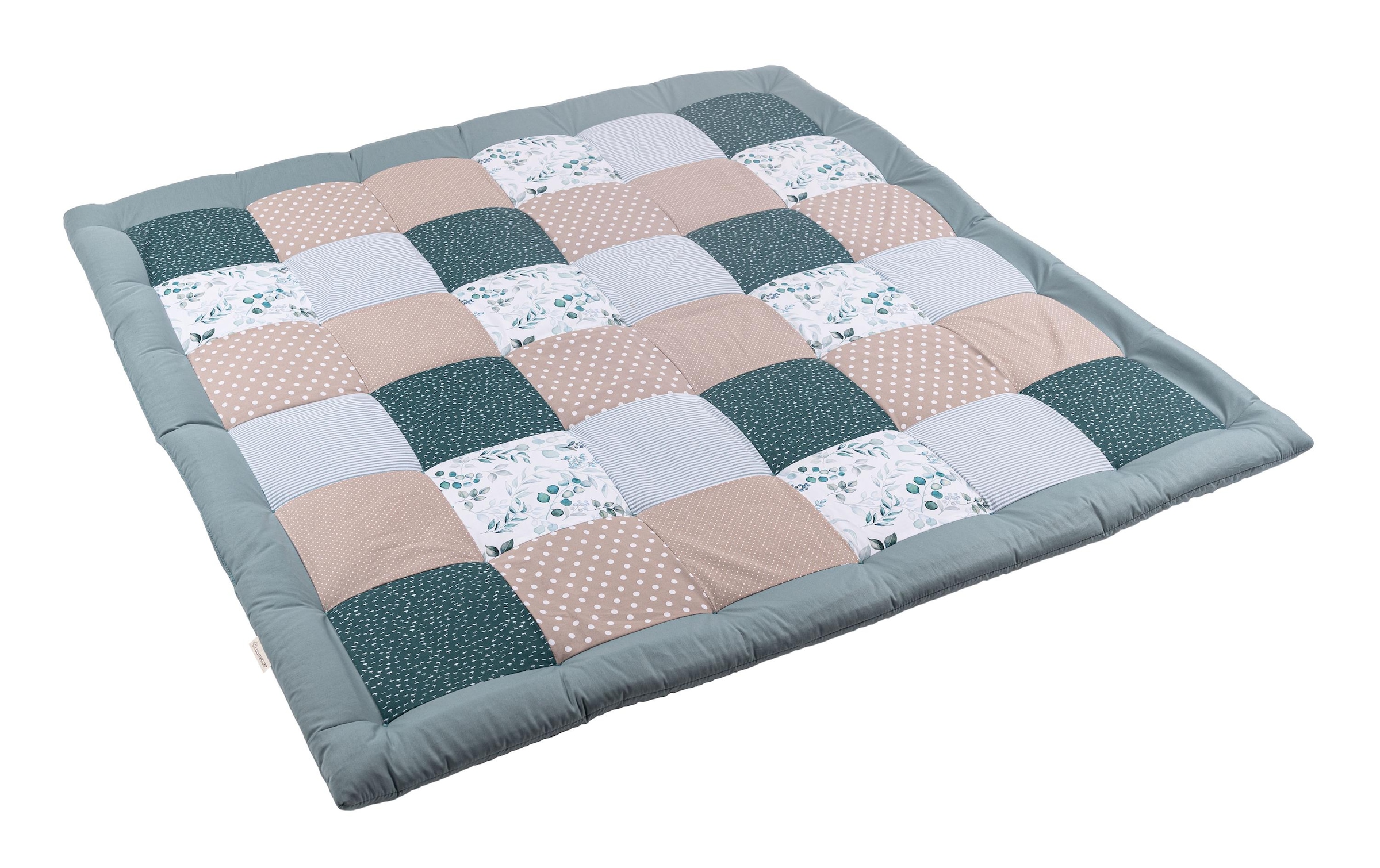 ULLENBOOM ® Krabbeldecke »Eukalyptus 140 x 140 cm«