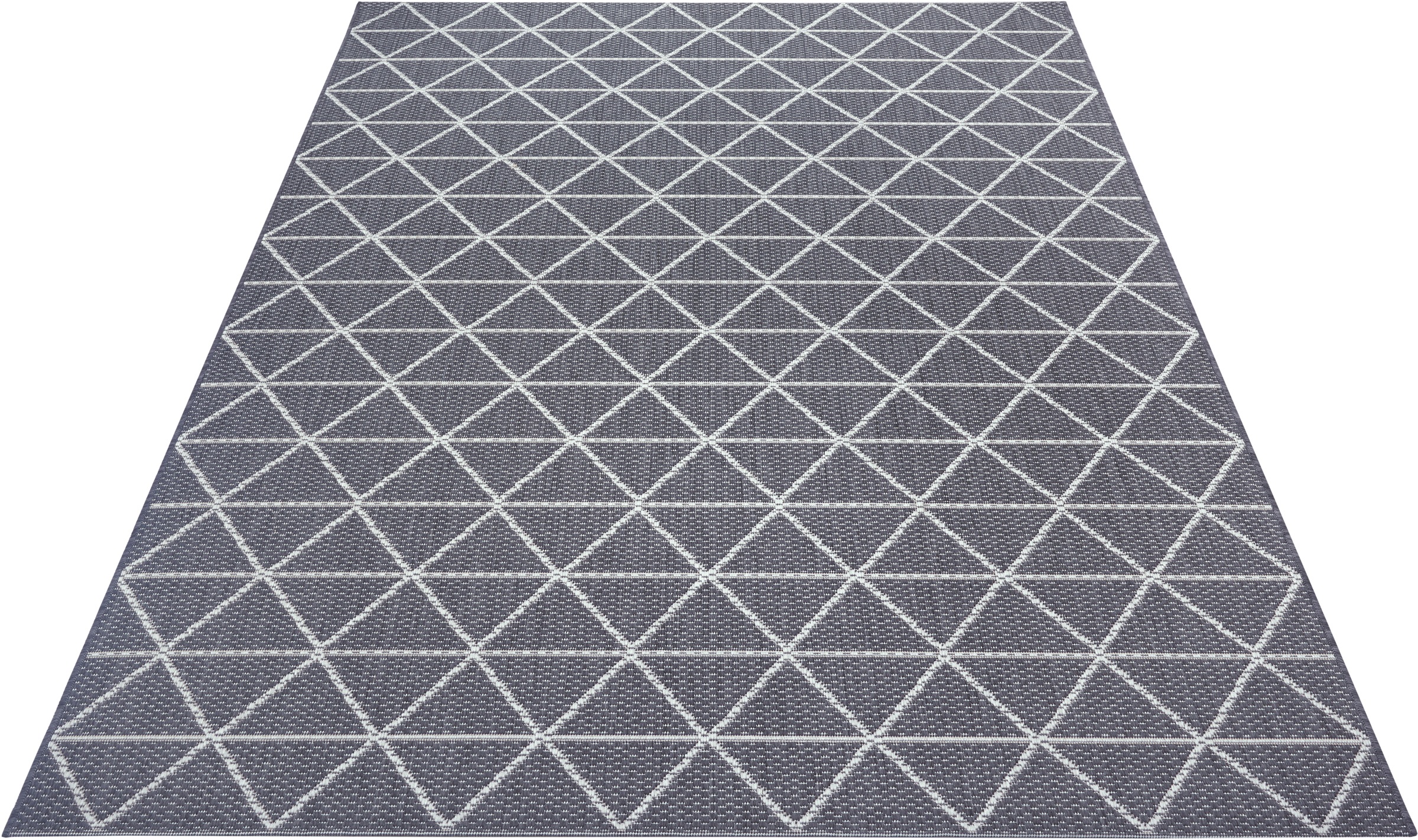 Image of my home Teppich »Layne«, rechteckig, 3 mm Höhe, In- und Outdoor geeignet, Geometrisches Design, Strapazierfähig und pflegeleicht, idealer Teppich für Wohnzimmer, Balkon, Terrasse, Garten, Wintergarten, Küche, Esszimmer bei Ackermann Versand Schweiz