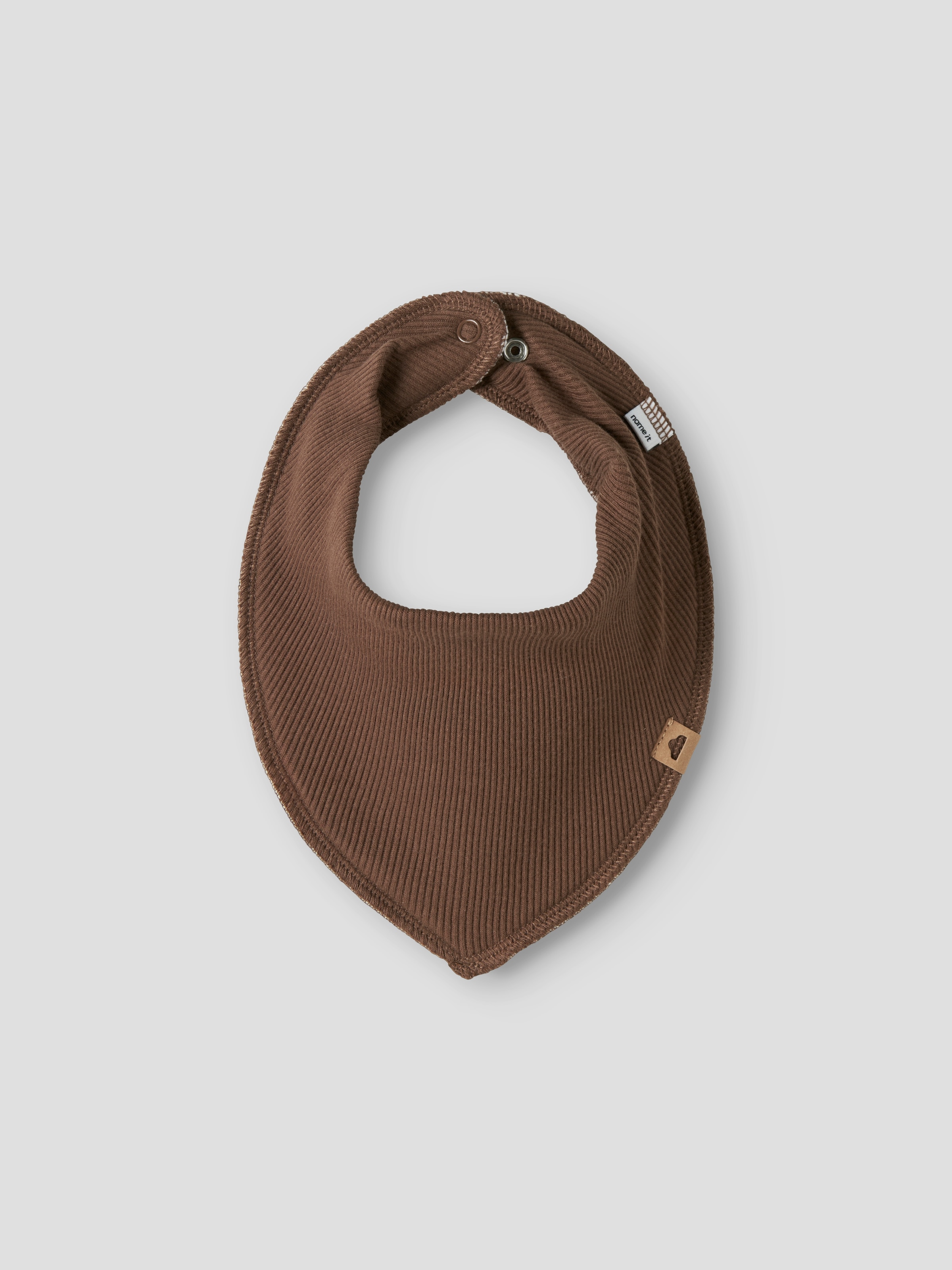 Name It Foulard triangulaire »NBNYVETTI 3P SCARF BIB NOOS« 3 cuis avec bouton-pression pour fermeture