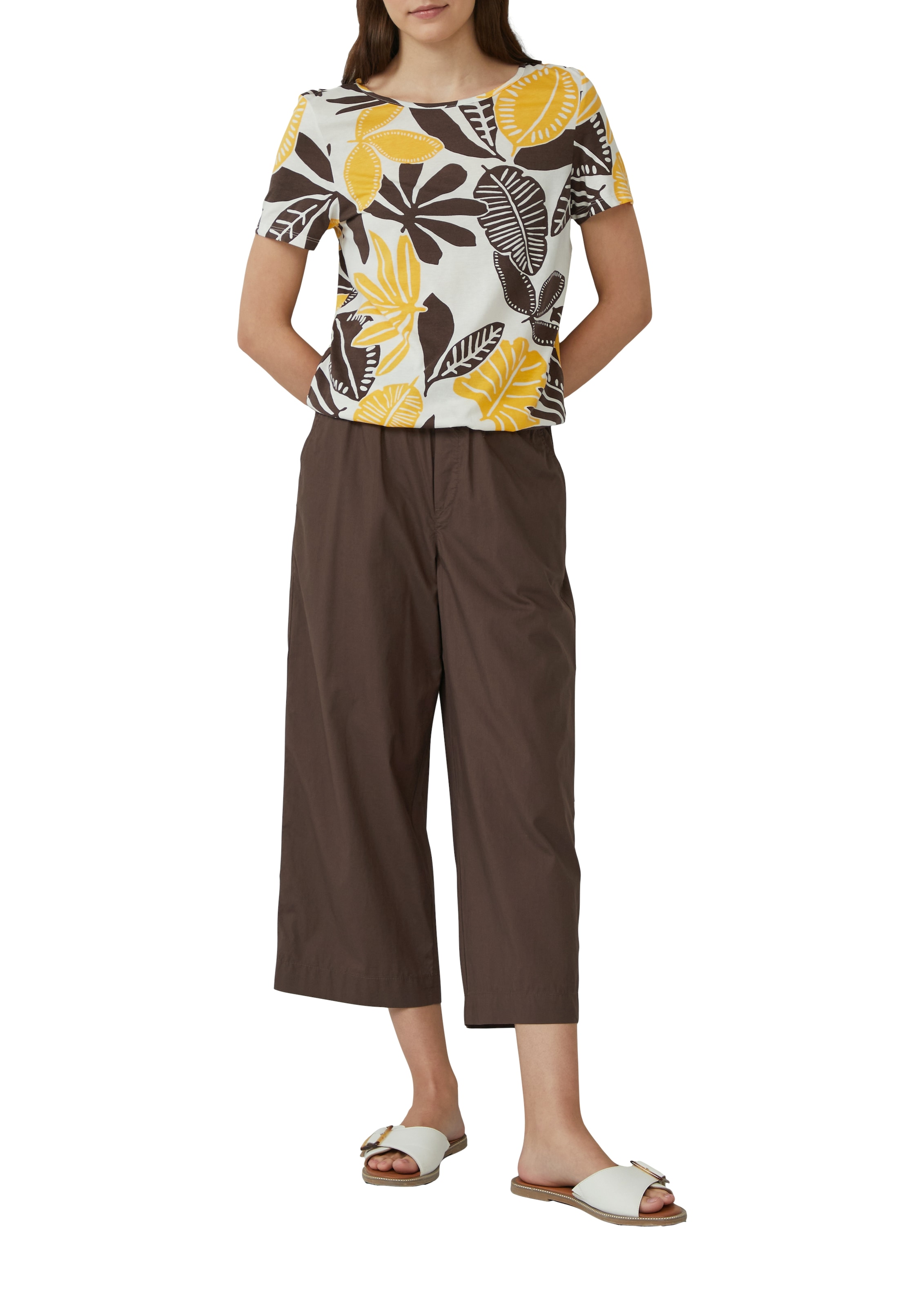 s.Oliver Print-Shirt, im O-Shape mit Cut-out