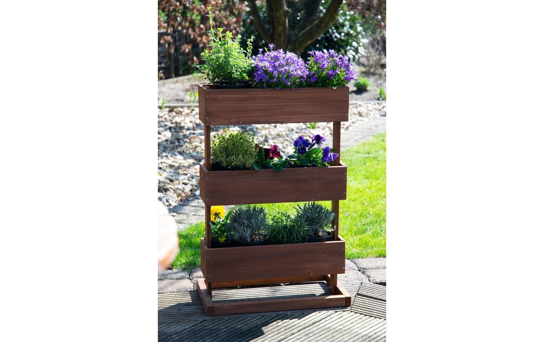 dobar Hochbeet »mit 3 Pflanzkästen«