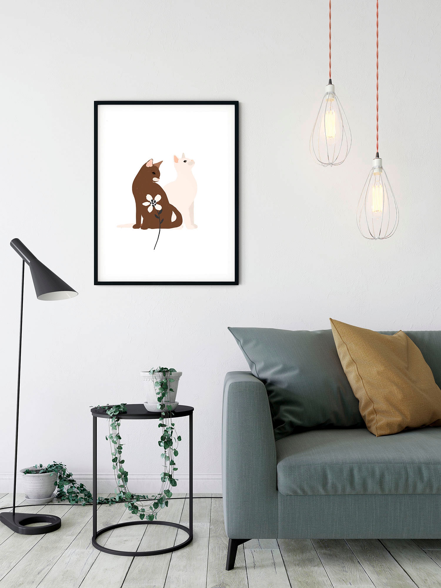 Komar Image »Loving Cats« 1 cuis tlg. Wandbild zur Dekoration - ohne Rahmen