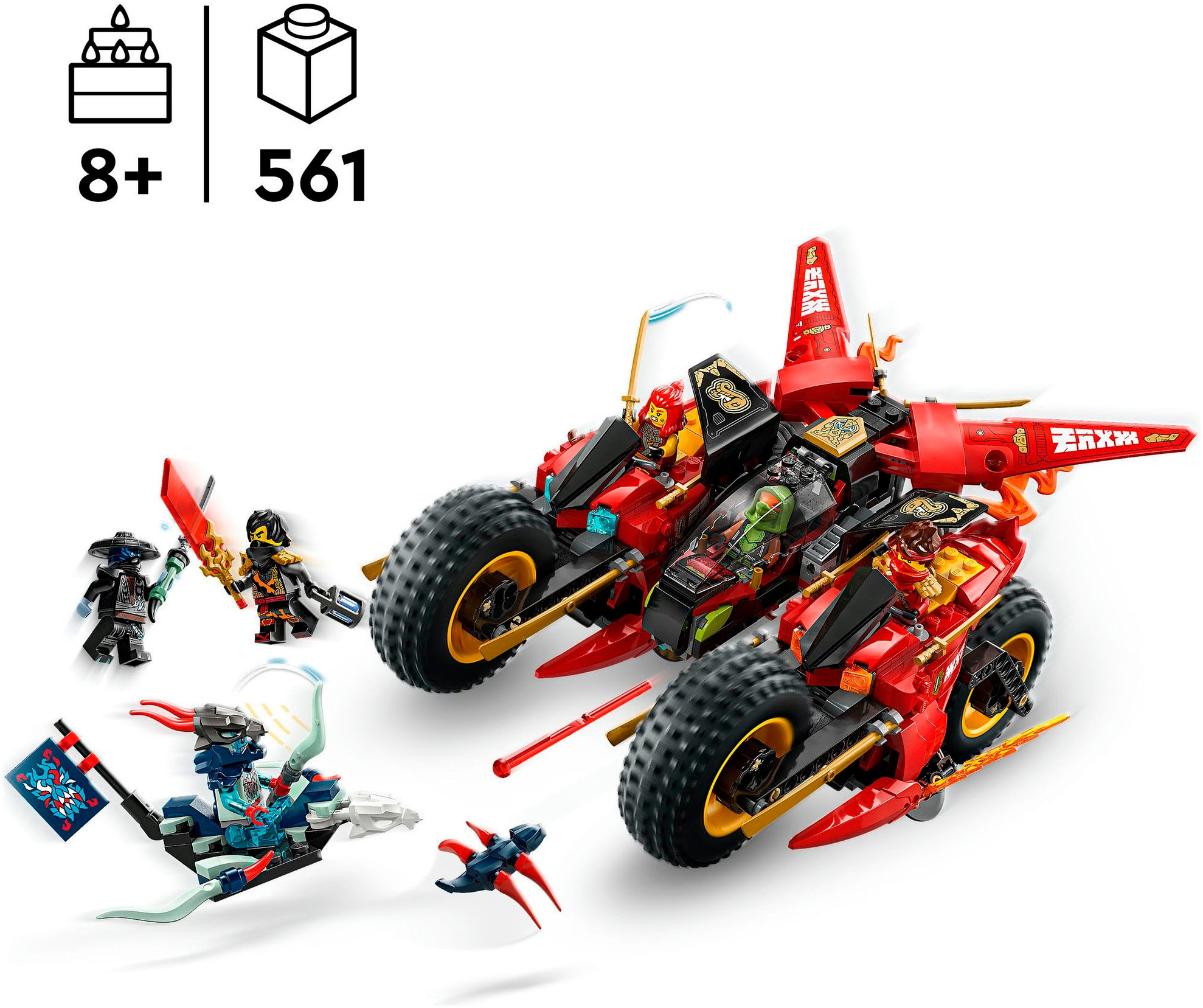 LEGO® Pions de construction »Ninja-Actionflitzer (71844), LEGO Ninjago« Made in Europe