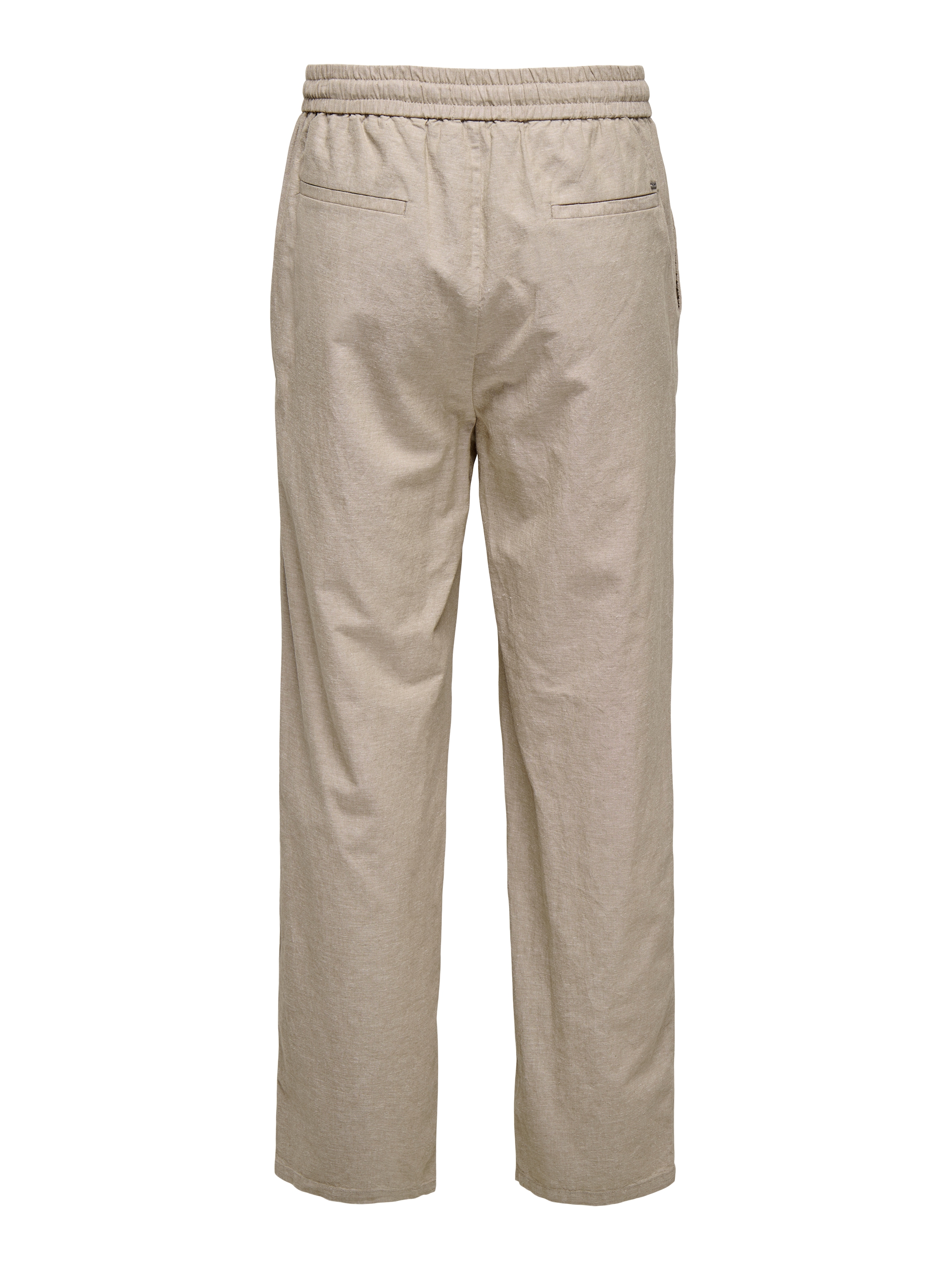 ONLY & SONS Pantalon à enfiler »ONSSINUS LOOSE 0007 COT LIN PANT NOOS«  Coton avec lin, coupe ample