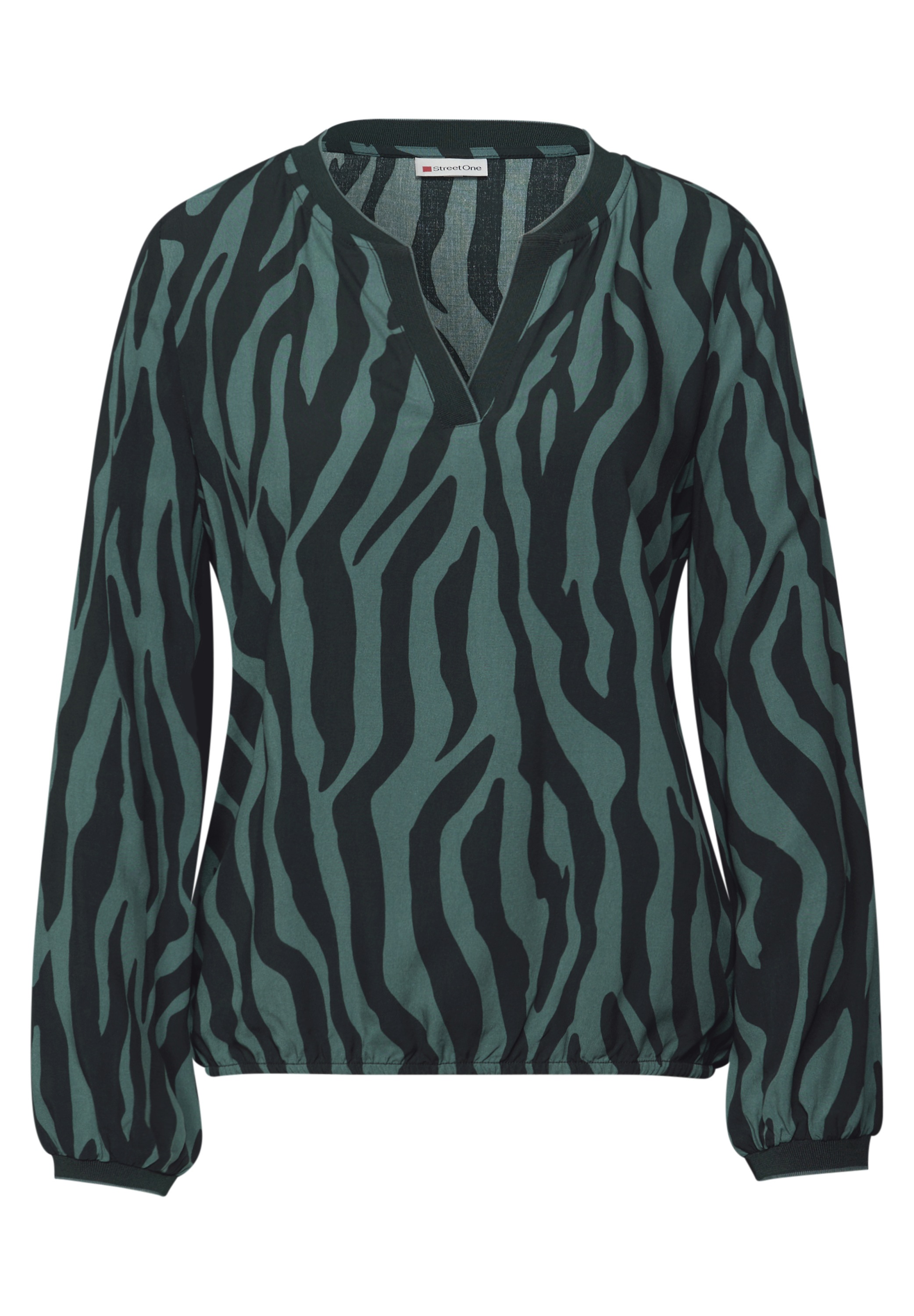 STREET ONE Langarmbluse mit All-Over Print