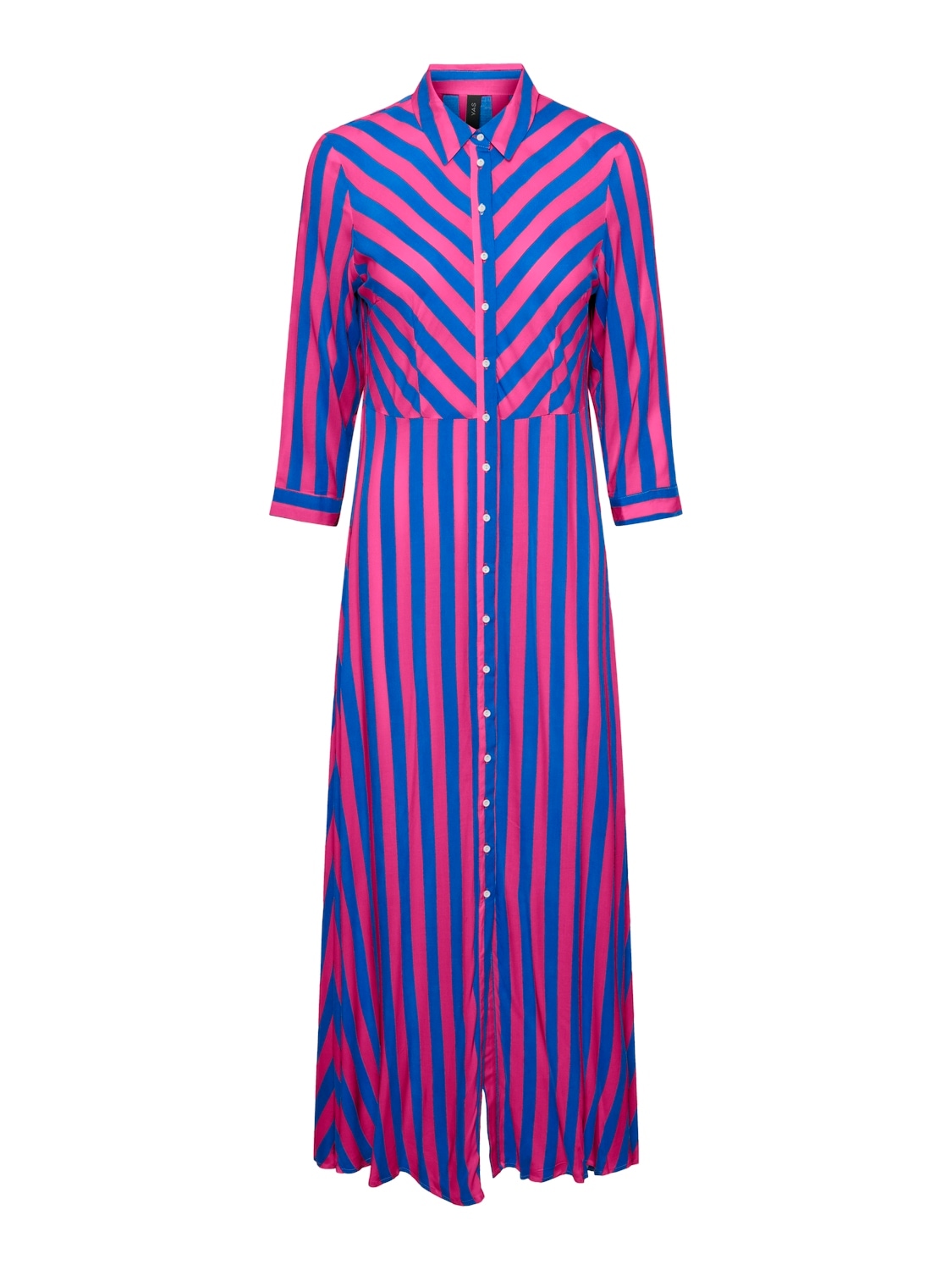 Y.A.S Hemdblusenkleid »YASSAVANNA LONG SHIRT DRESS«, Sommerkleid, mit 3/4 Ärmel