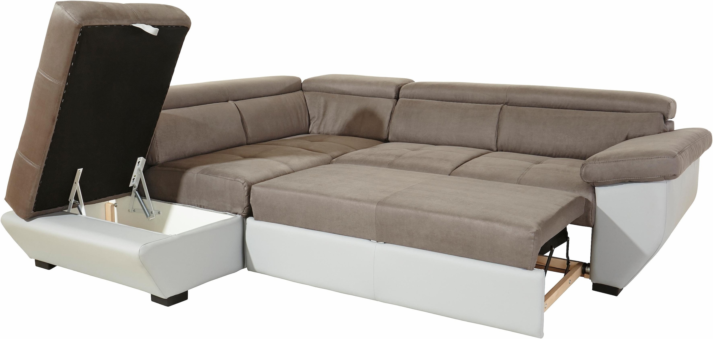 COTTA Ecksofa »Speedway L-Form«, mit Kopfteilverstellung, wahlweise mit Bettfunktion & Bettkasten