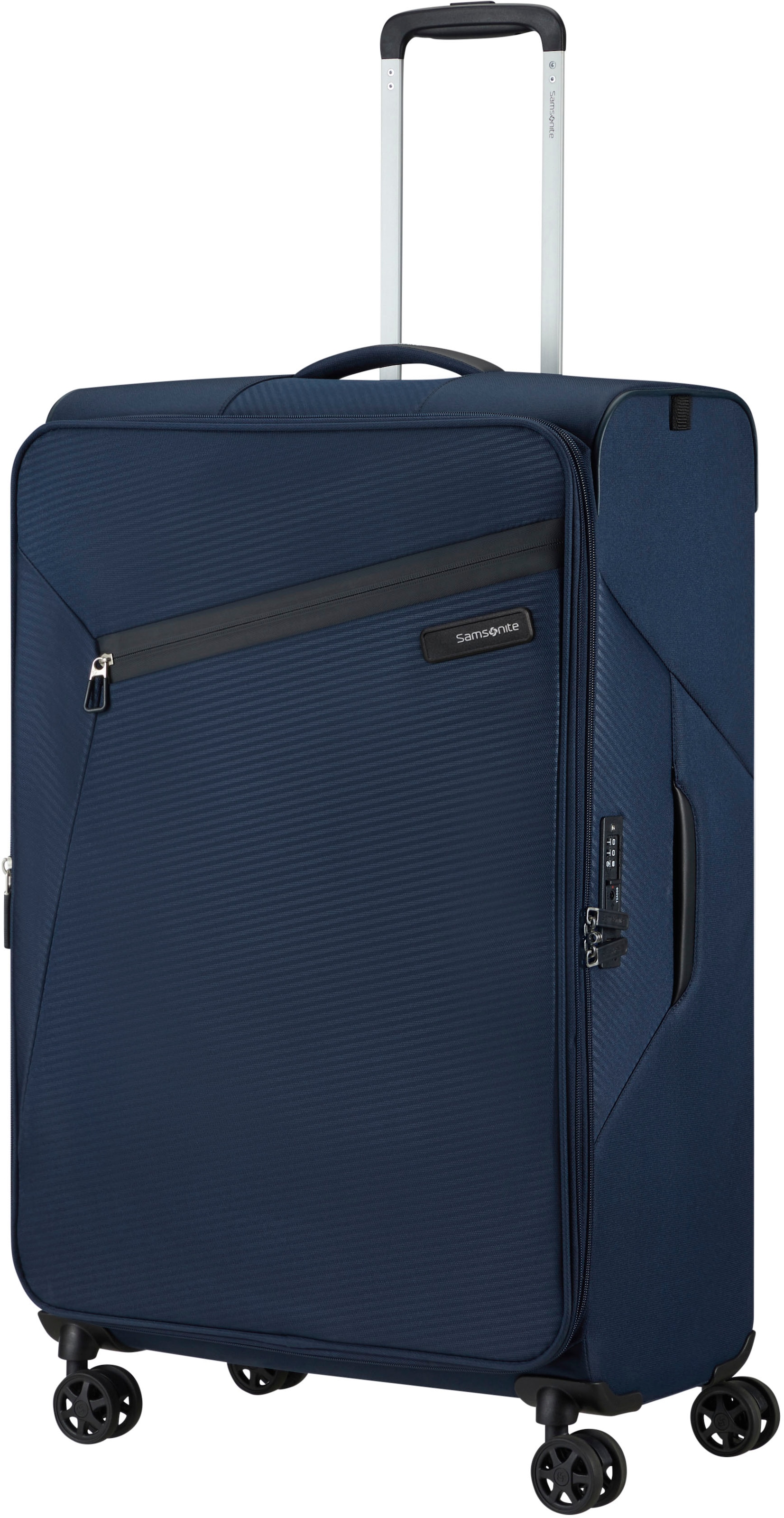 Samsonite Weichgepäck-Trolley »LITEBEAM, verschiedene Grössen und Farben«, 4 Rollen, Reisekoffer Aufgabegepäck Trolley Volumenerweiterung bei M/L