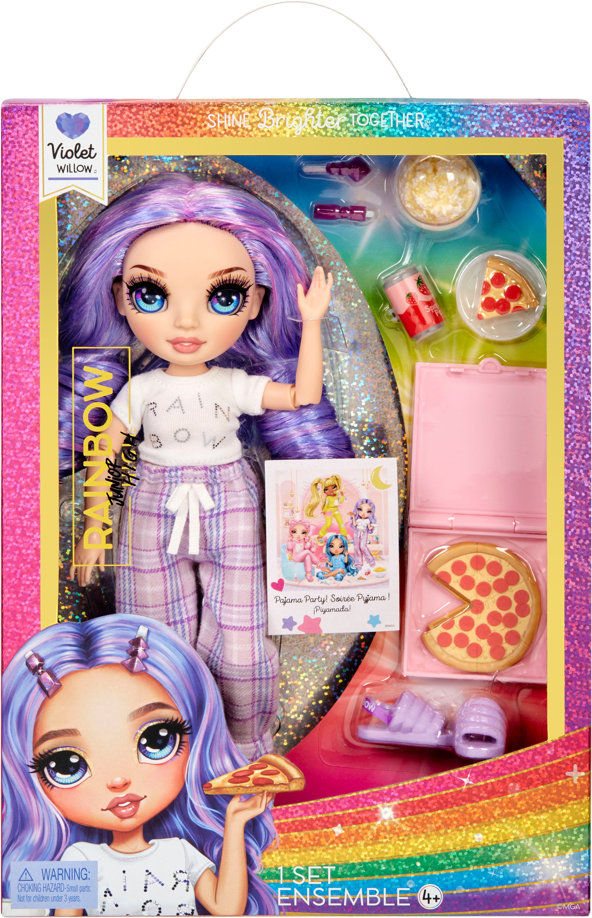 RAINBOW HIGH Poupée à habiller »Junior High PJ Party Fashion Doll Violet (Purple)«