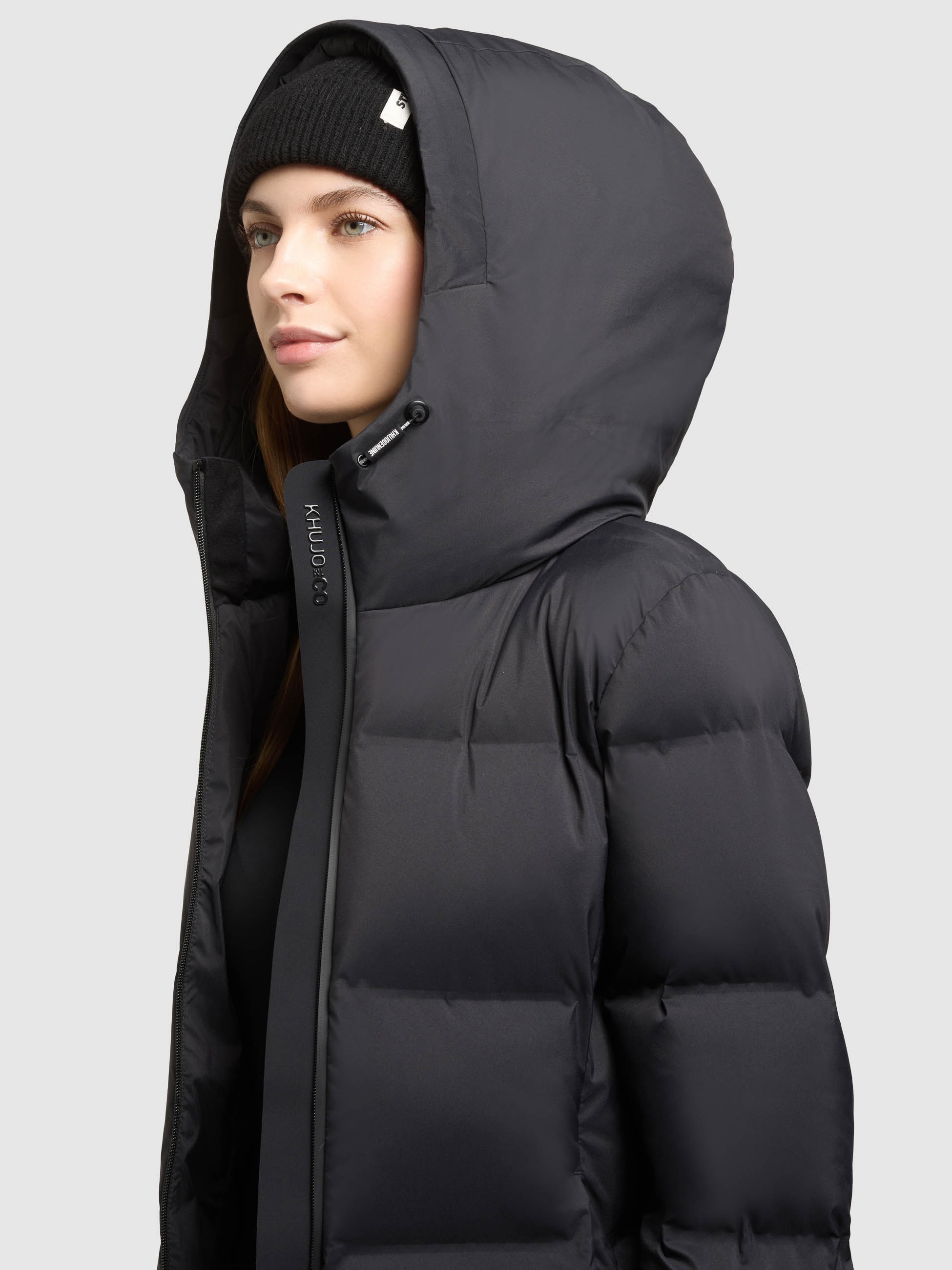 khujo Veste matelassée »TANARE5« avec capuche Poches zippées avec doublure en polaire