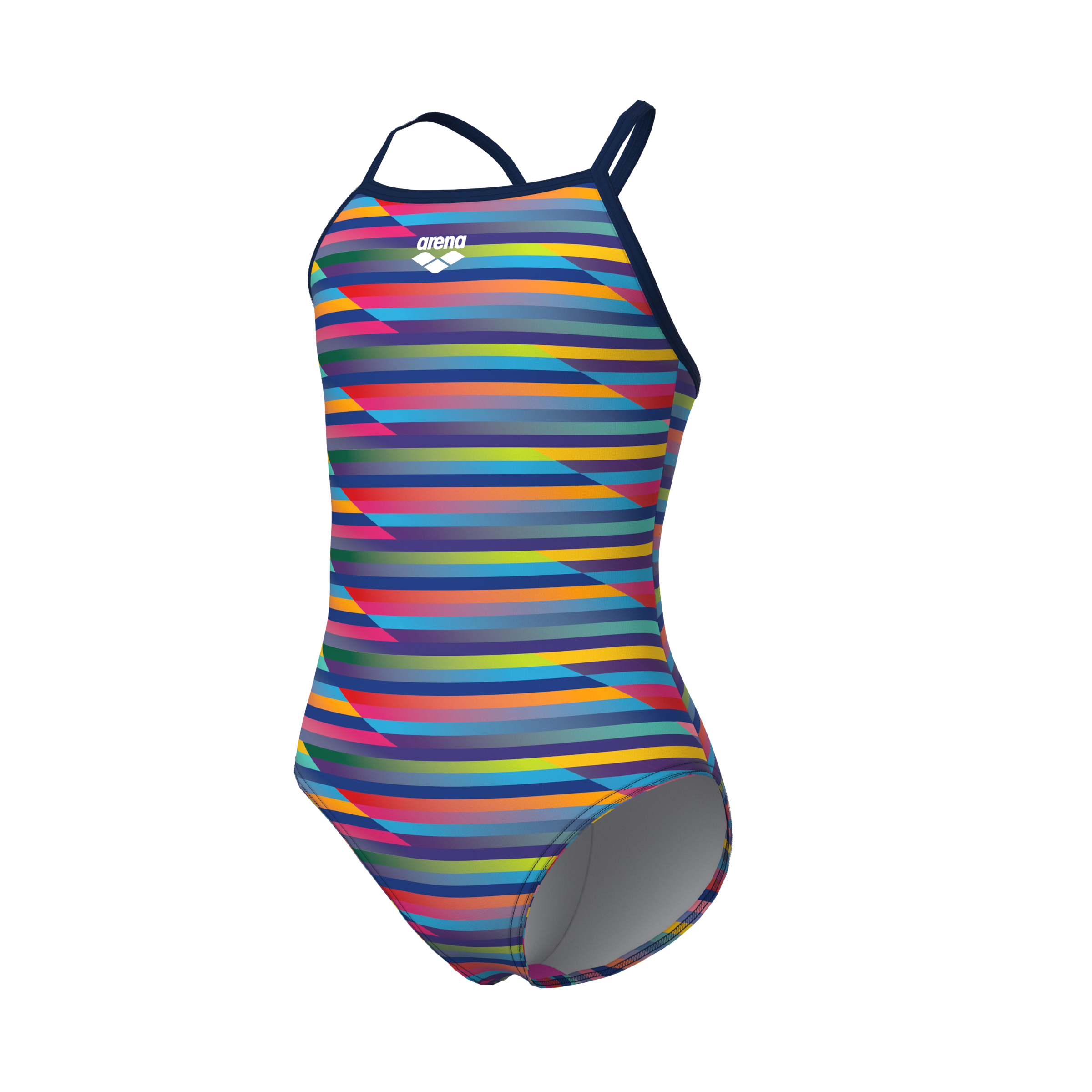 Arena Badeanzug »arena Performance Mädchen Racing Stripe Light Drop Back Badeanzug«, mit UV-Schutz UPF 50+