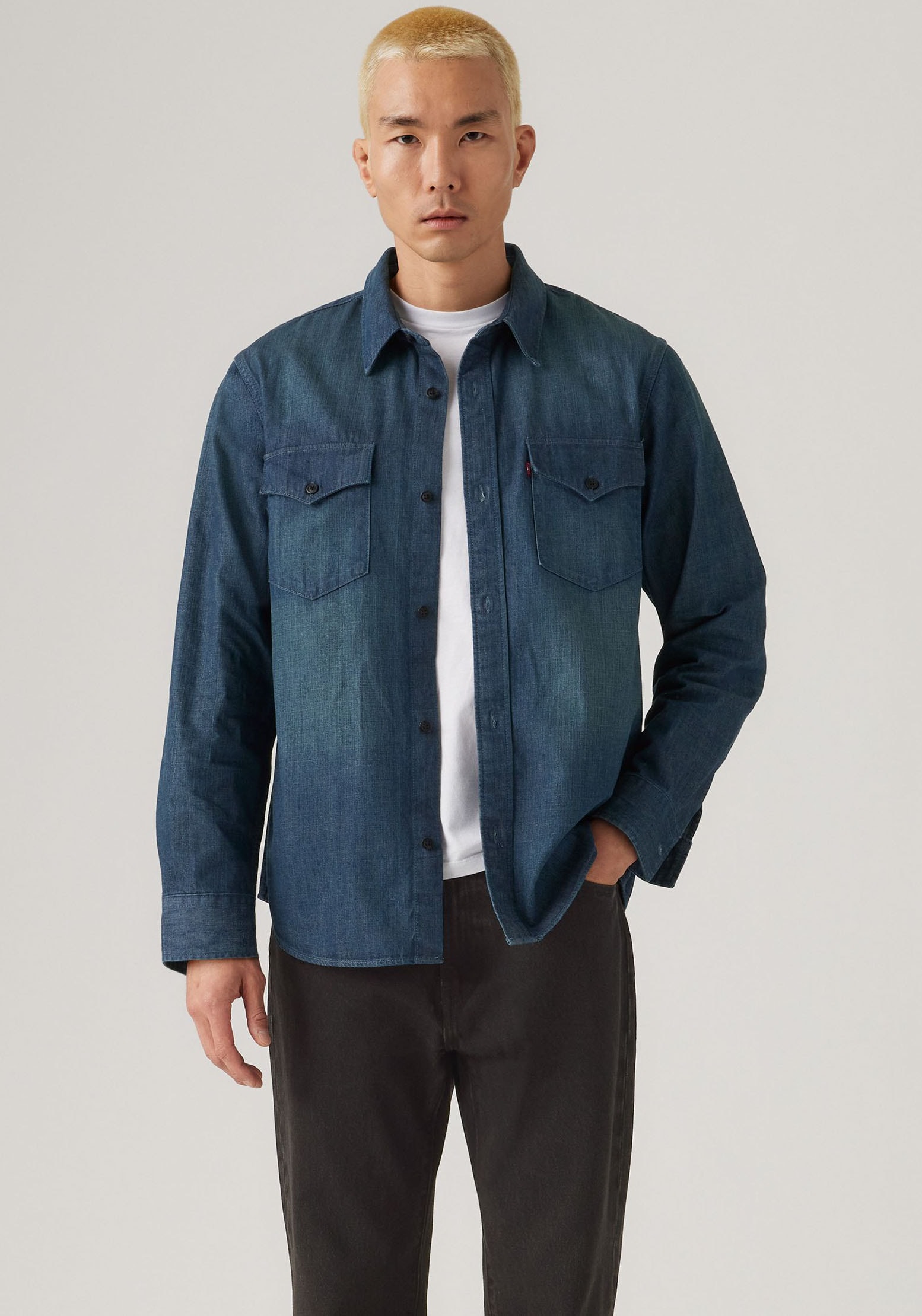 Image of Levis Jeanshemd "RELAXED FIT WESTERN" im Western-Stil