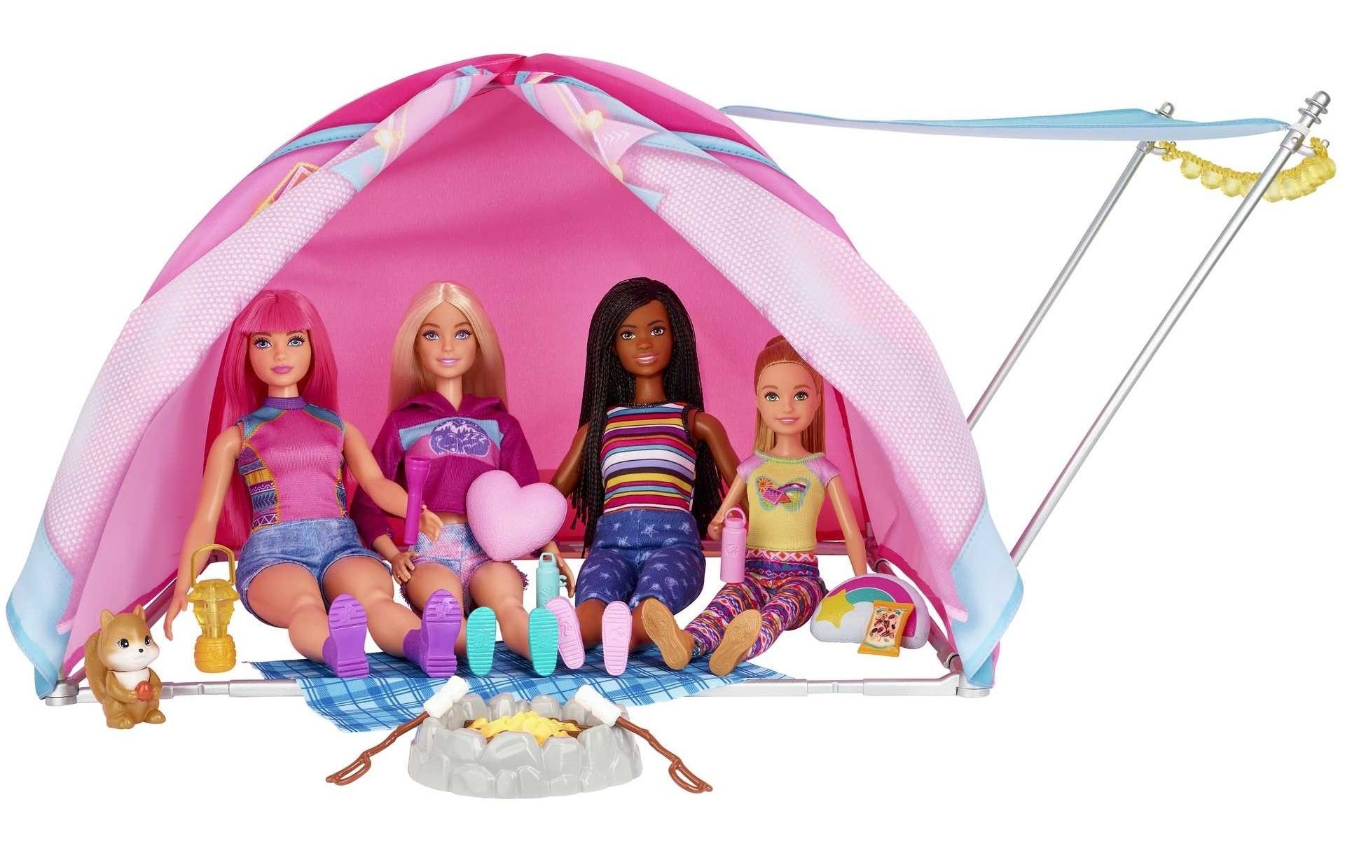 Barbie Puppen Reiseset »Camping Zelt mit 2«